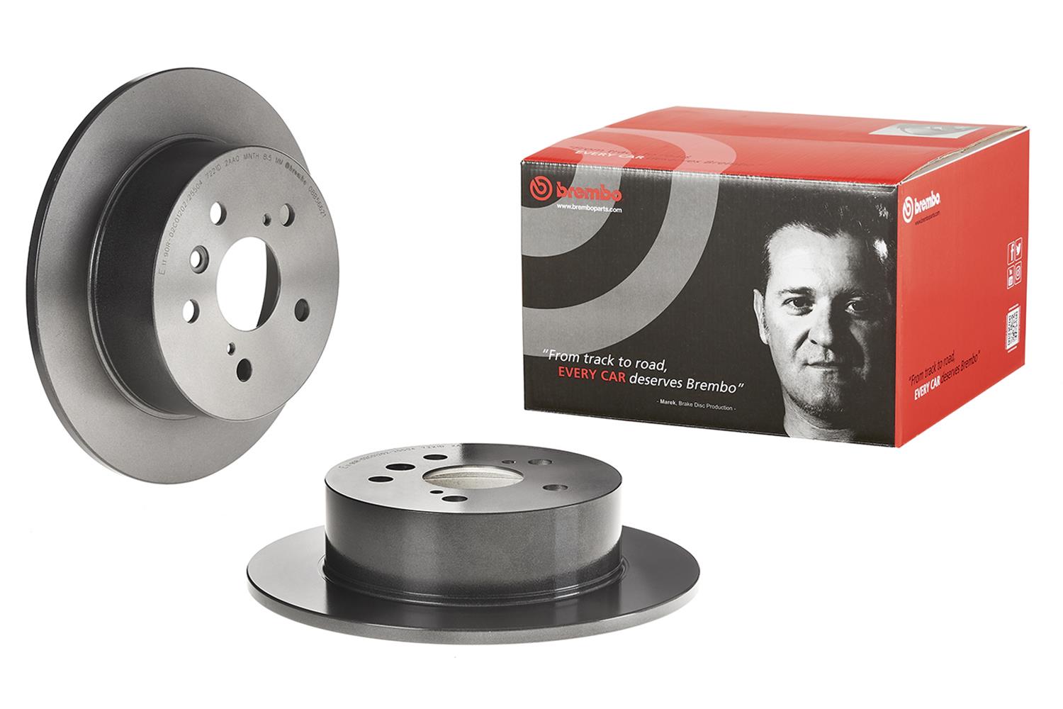 Brembo 08.B566.21 Brembo Premium UV Coated Brake Rotors Summit Racing