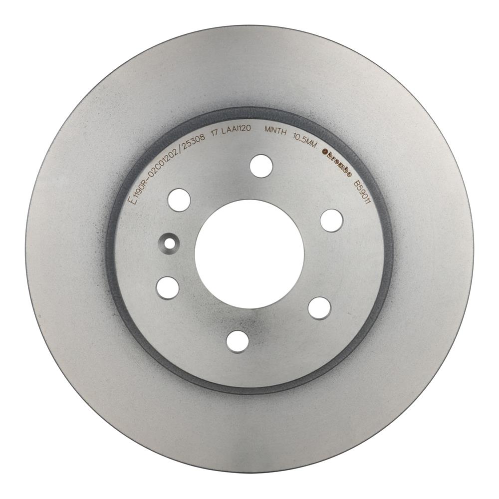 Brembo Prime UV Coated Brake Rotors 08.B590.11 Rotor, Brembo, Solid, Solid Surface, 11.81 in. Diameter, Iron, UV-Coated, Buick, Each thumbnail 3