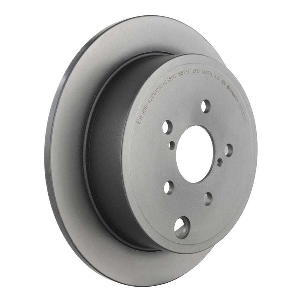 Brembo Premium UV Coated Brake Rotors 08.C252.11 Rotor, Brembo, Solid, Solid Surface, 11.26 in. Diameter, Iron, UV-Coated, Subaru, Each