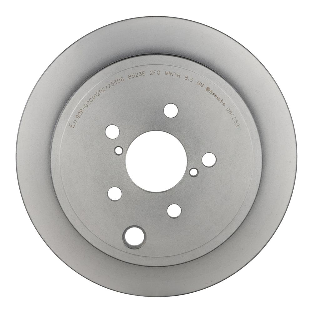 Brembo Premium UV Coated Brake Rotors 08.C252.11 Rotor, Brembo, Solid, Solid Surface, 11.26 in. Diameter, Iron, UV-Coated, Subaru, Each thumbnail 2