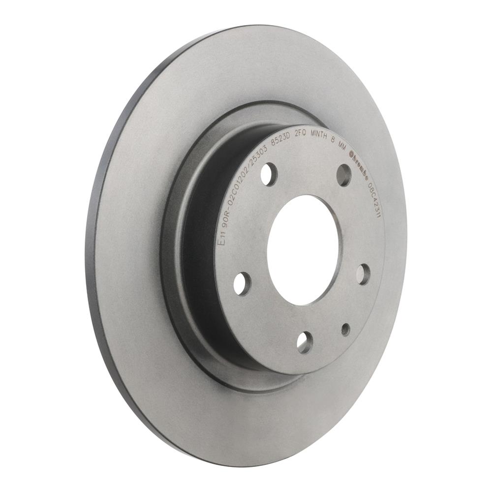 Brembo Premium UV Coated Brake Rotors 08.C423.11 Rotor, Brembo, Solid, Solid Surface, 10.94 in. Diameter, Iron, UV-Coated, Mazda, Each