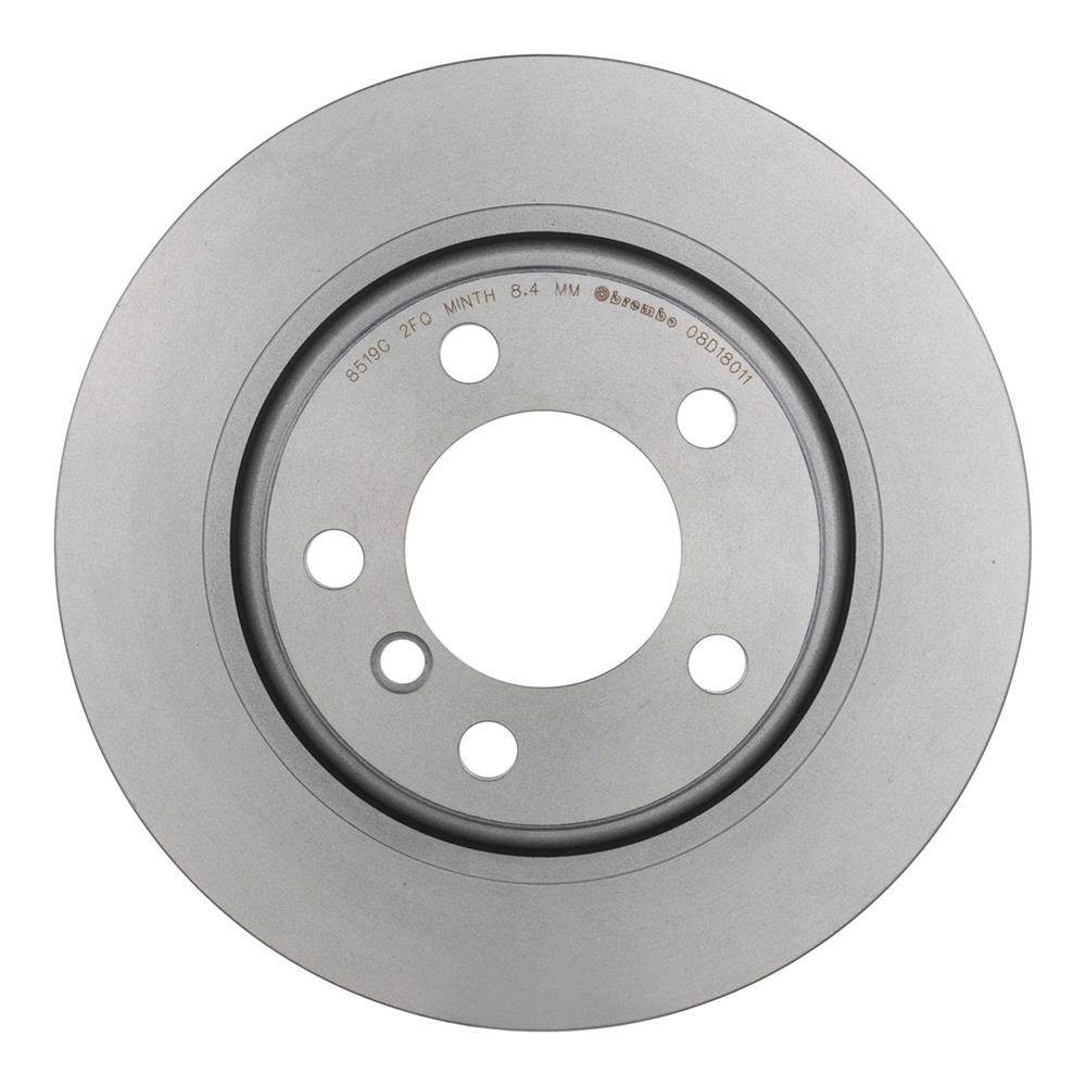 Brembo Premium UV Coated Brake Rotors 08.D180.11 Rotor, Brembo, Solid, Solid Surface, 11.61 in. Diameter, Iron, UV-Coated, Mini Cooper, Each thumbnail 2
