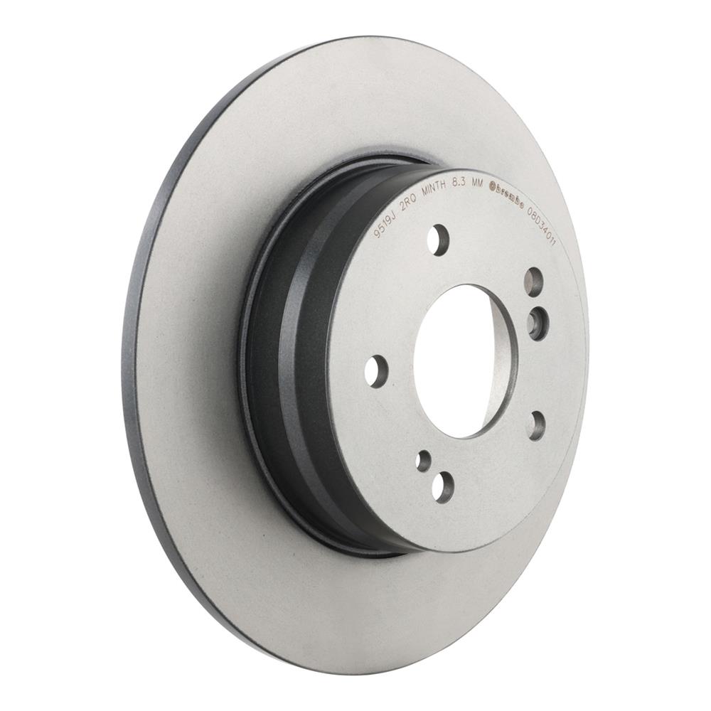 Brembo Premium UV Coated Brake Rotors 08.D340.11 Rotor, Brembo, Solid, Solid Surface, 11.42 in. Diameter, Iron, UV-Coated, Mercedes-Benz, Each thumbnail 5