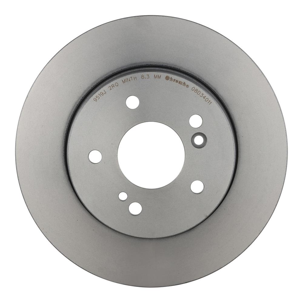 Brembo Premium UV Coated Brake Rotors 08.D340.11 Rotor, Brembo, Solid, Solid Surface, 11.42 in. Diameter, Iron, UV-Coated, Mercedes-Benz, Each thumbnail 4