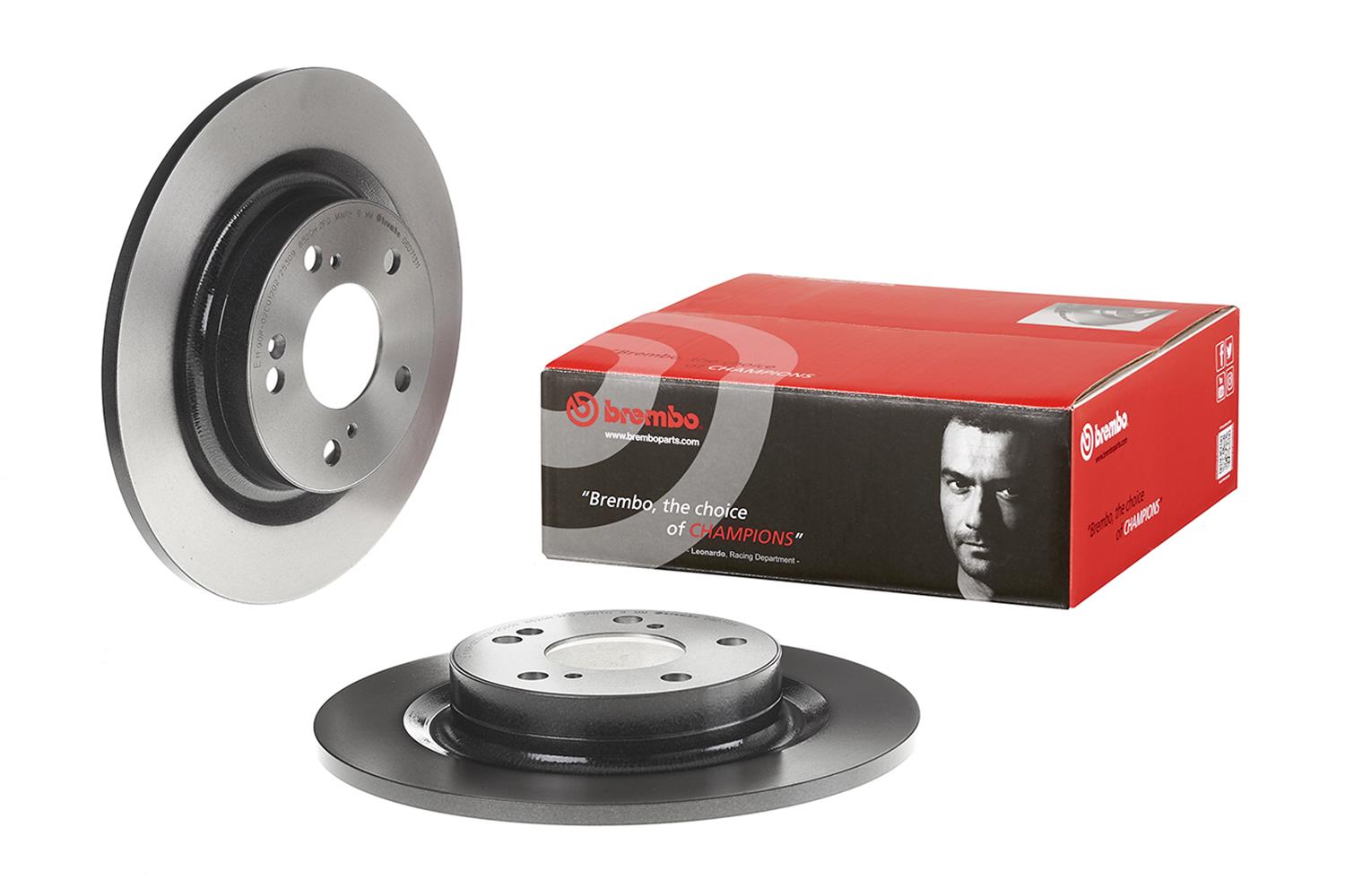 Brembo 08.A429.11 Premium UV Coated Rear Brake Rotor For 06-18 HS250h