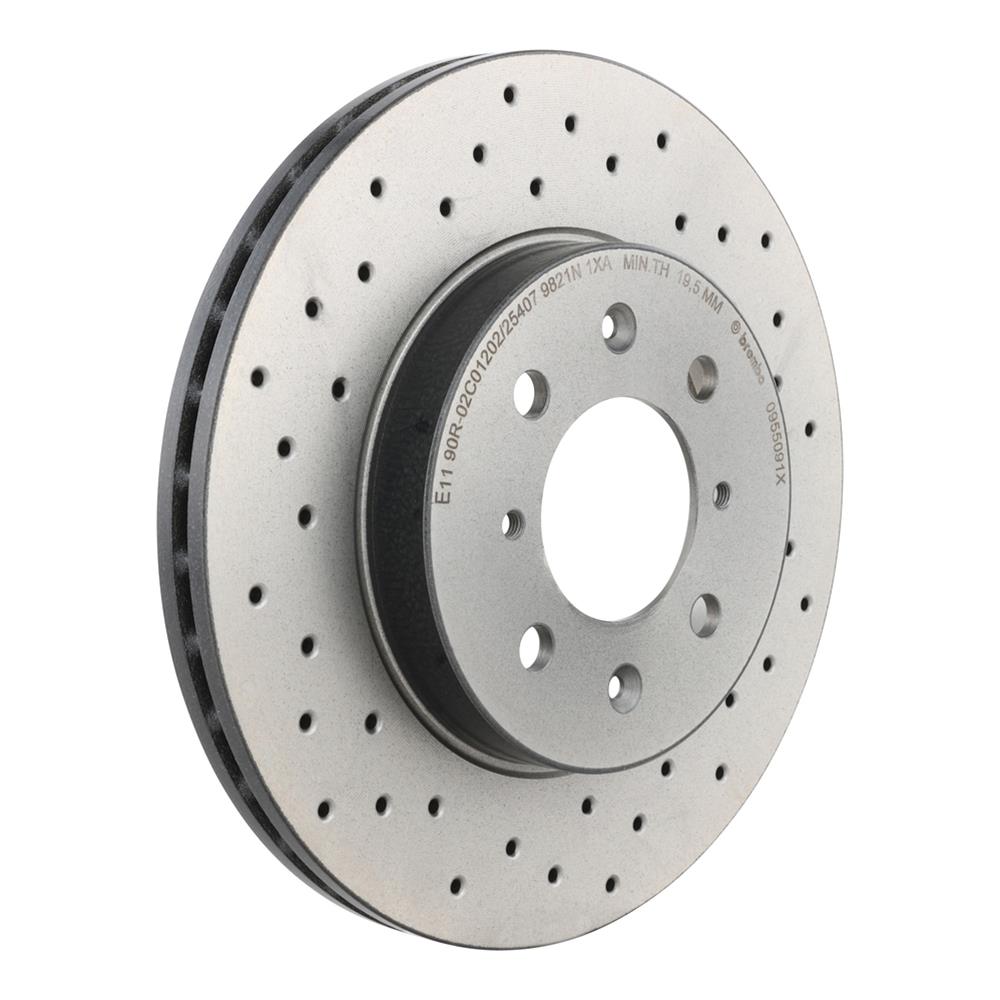 Brembo 09.5509.1X Brembo Xtra Drilled Performance Rotors | Summit