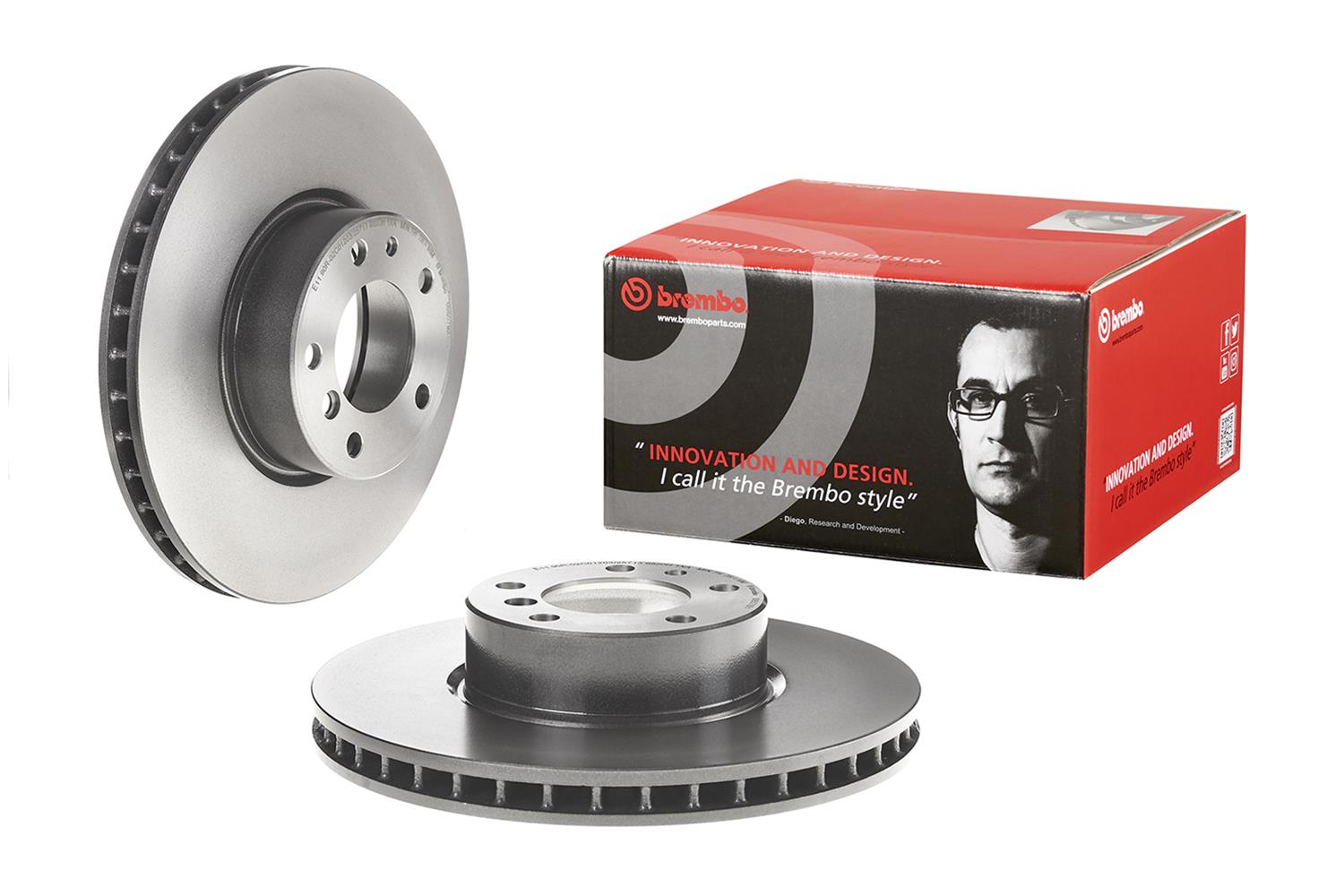Brembo 09.5579.21 Brembo Premium UV Coated Brake Rotors Summit Racing