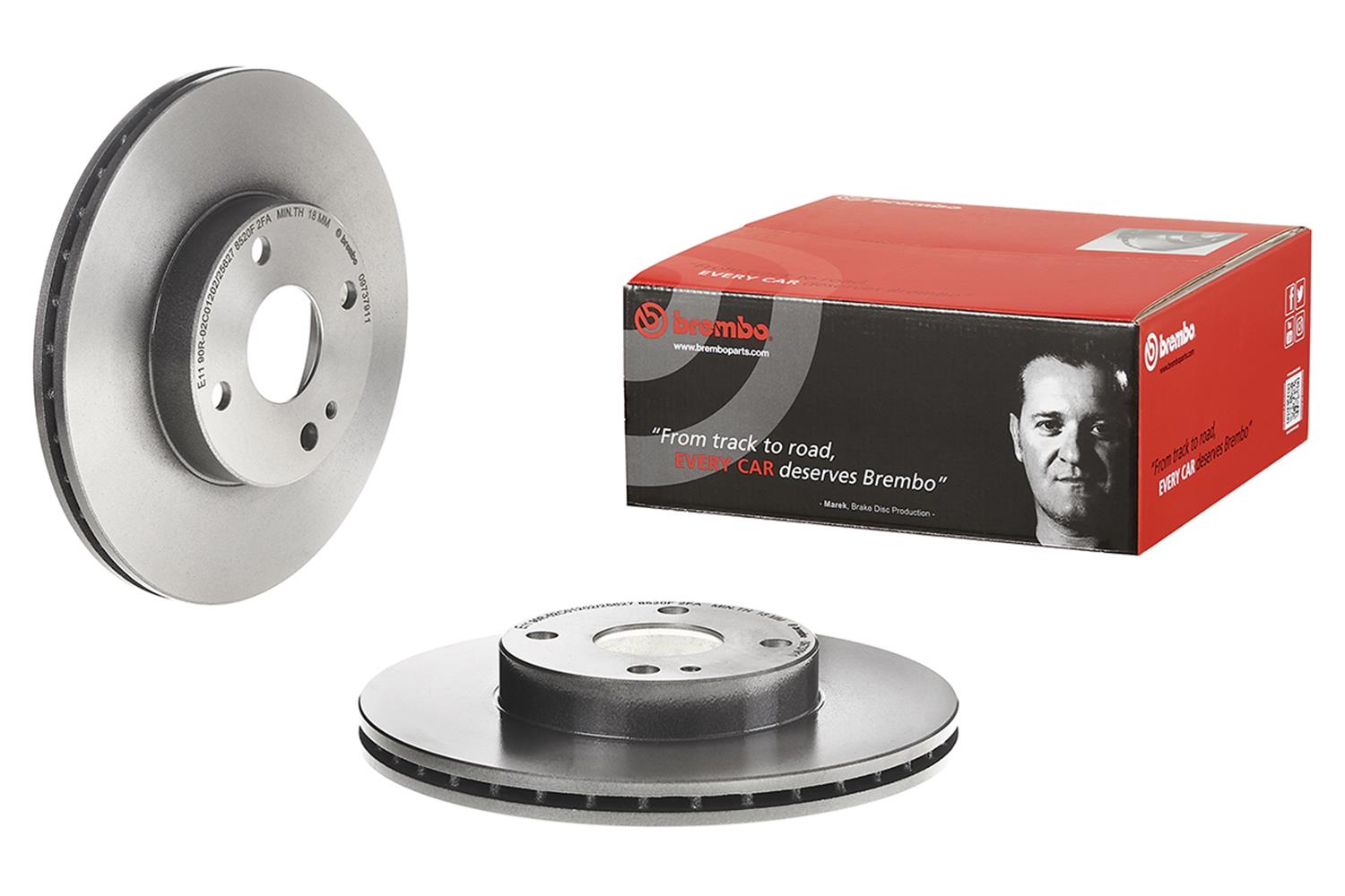 brembo フロントブレーキキャリパー Brembo 09.7379.11 Brembo Prime UV Coated Brake Rotors | Summit Racing