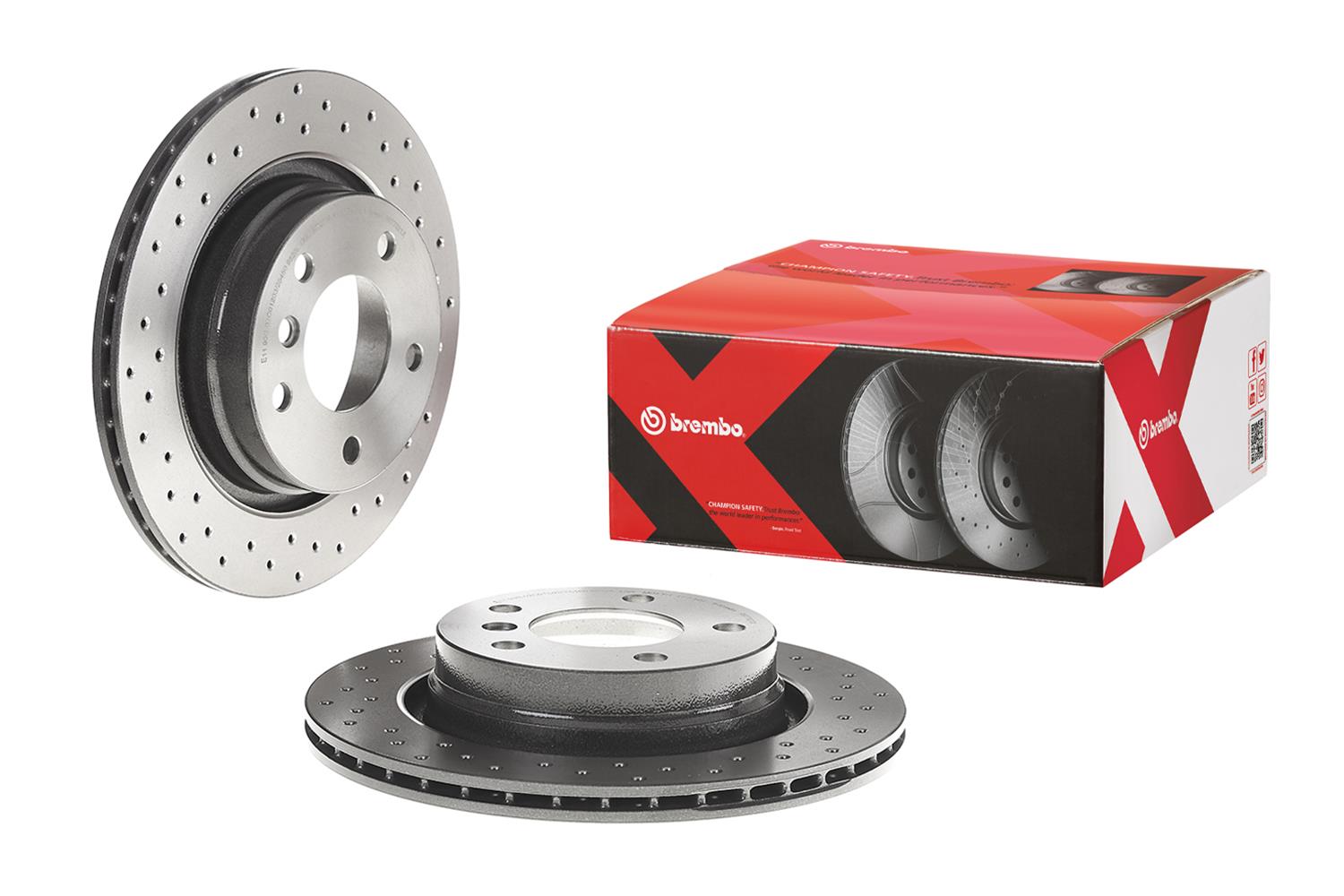 Brembo 09.7702.1X Brembo Premium UV Coated Brake Rotors | Summit Racing