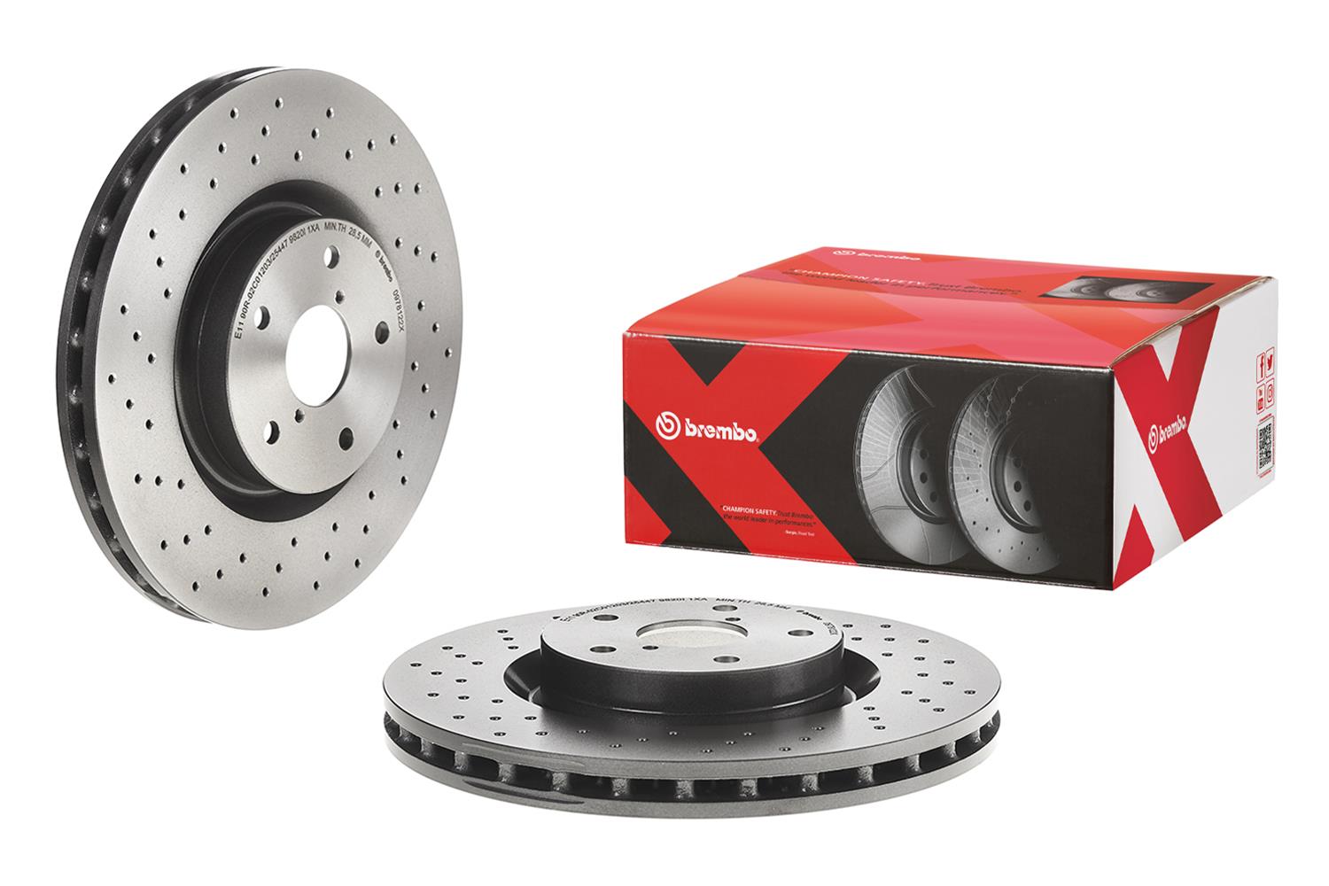 Brembo 09.7812.2X Brembo Xtra Drilled Performance Rotors | Summit
