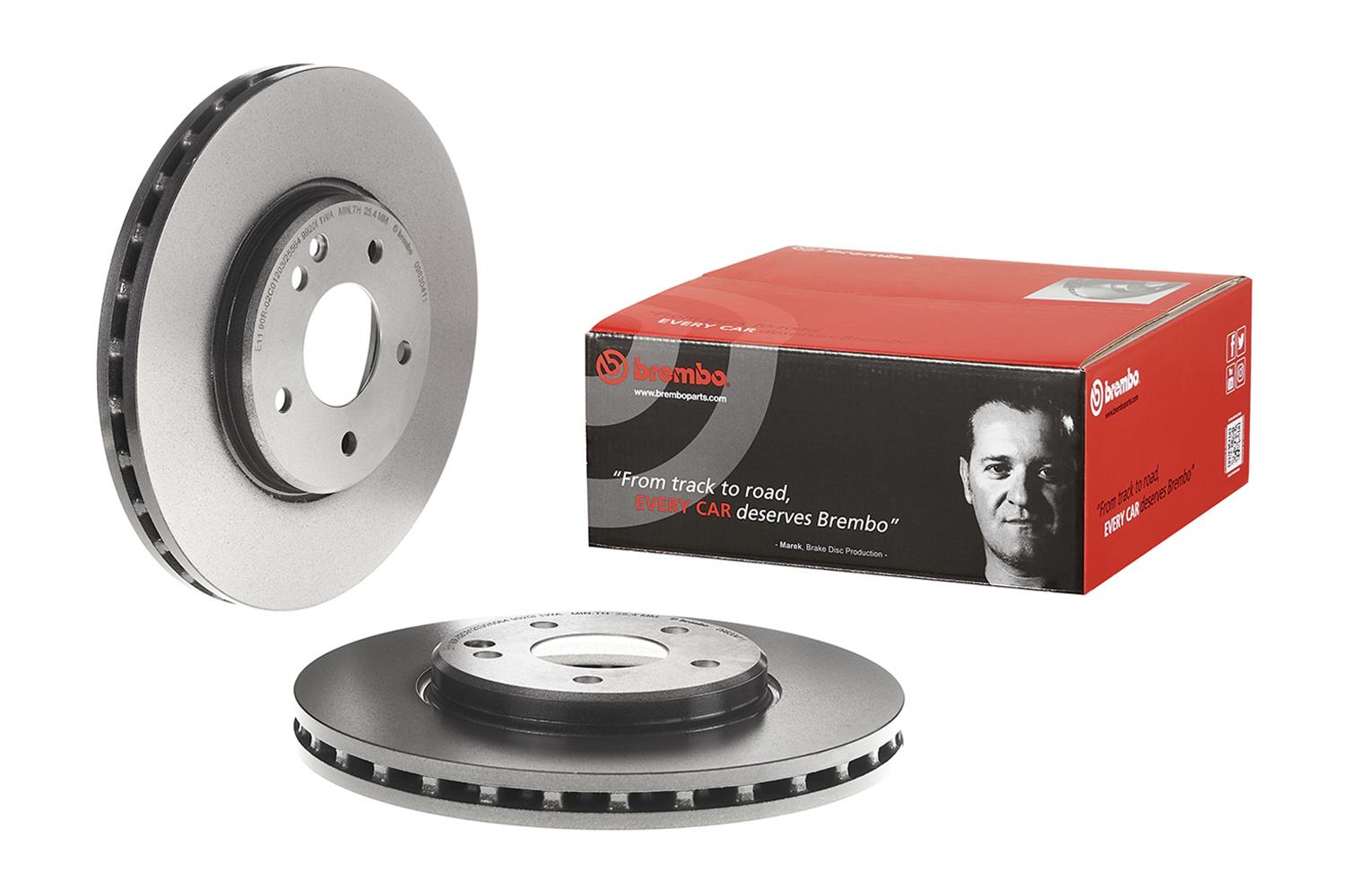 Brembo 09.8304.11 Brembo Premium UV Coated Brake Rotors | Summit  