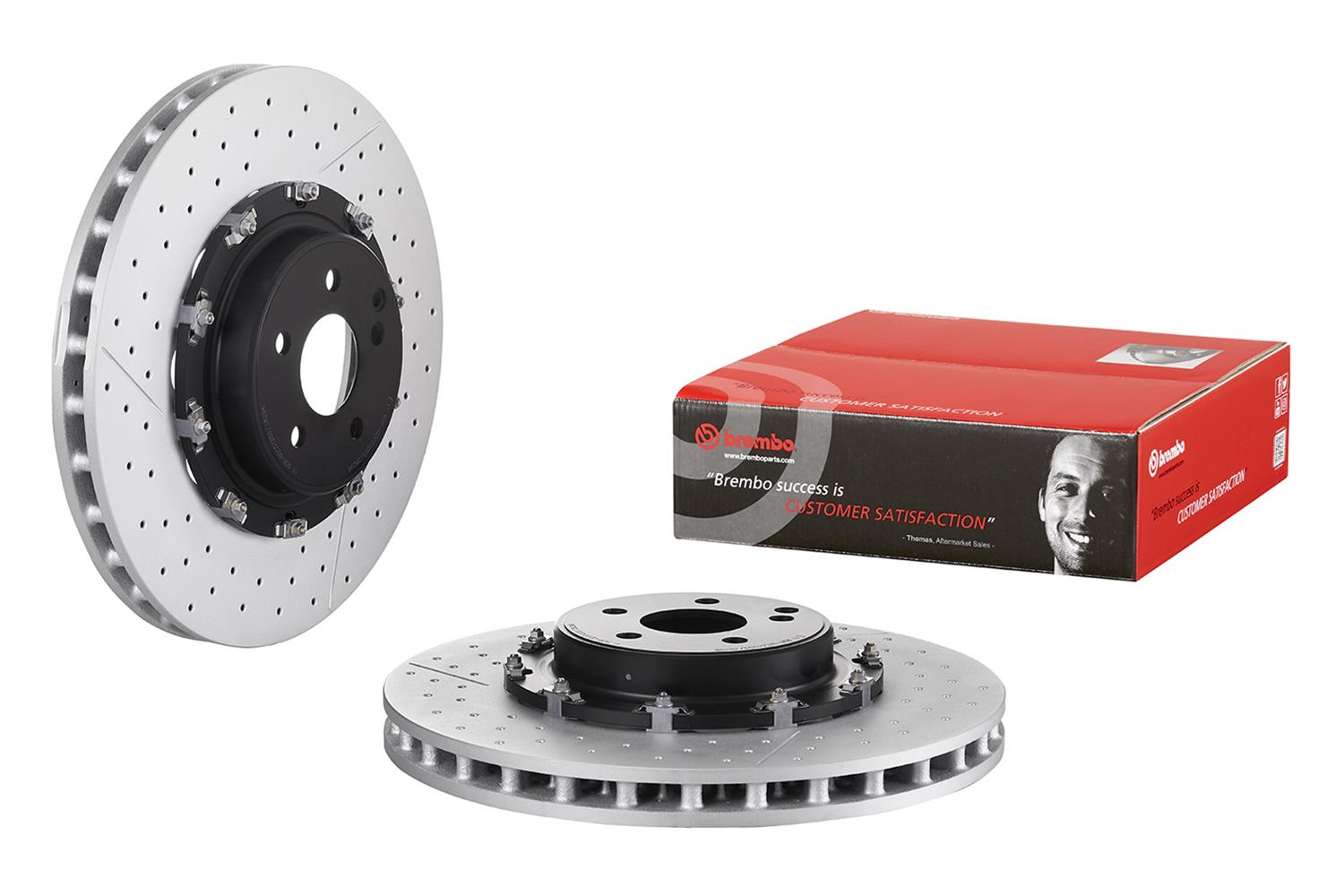 Brembo 09.8880.23 Brembo Premium UV Coated Brake Rotors Summit Racing