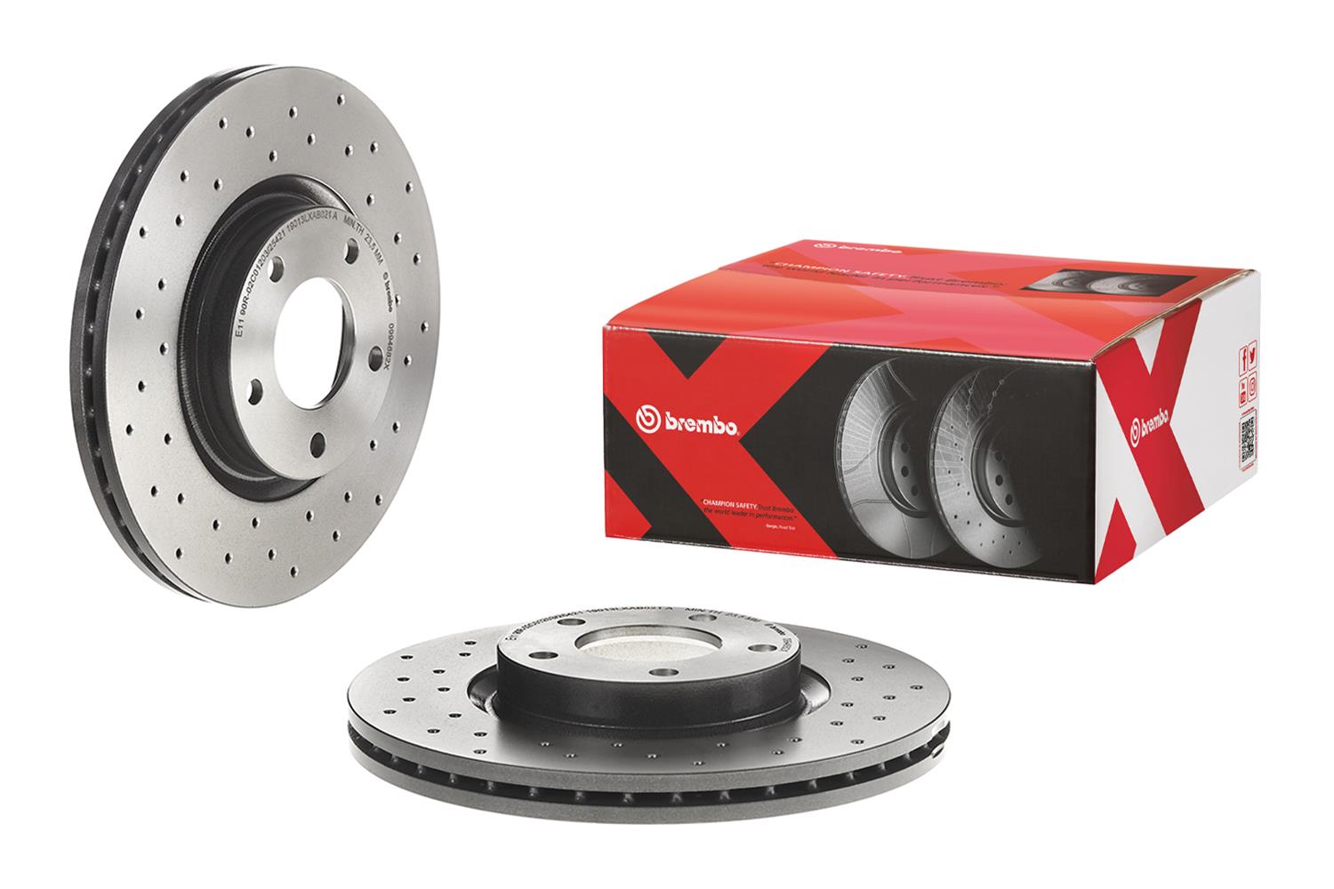 Brembo 09.9468.2X Brembo Premium UV Coated Brake Rotors | Summit Racing