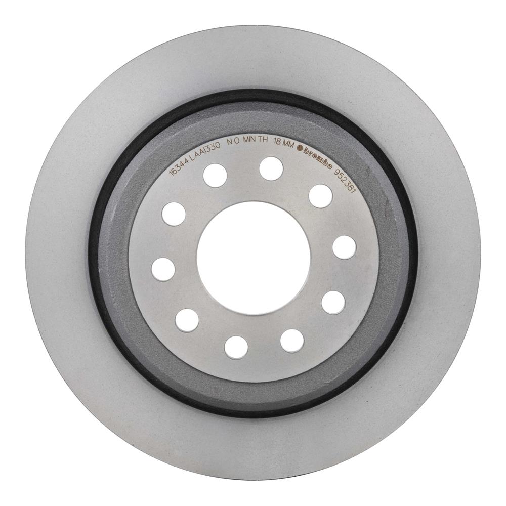 Brembo Prime UV Coated Brake Rotors for 2003-2004 MARAUDER, 2003-2011 TOWN CAR - 09.9523.81 Rotor, Brembo, Vented, Solid Surface, 11.61 in. Diameter, Iron, UV-Coated, Lincoln, Each thumbnail 2