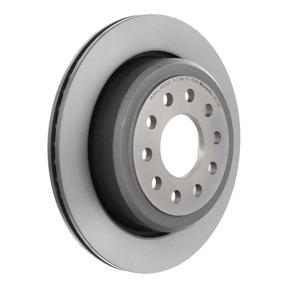 Brembo Prime UV Coated Brake Rotors for 2003-2004 MARAUDER, 2003-2011 TOWN CAR - 09.9523.81 Rotor, Brembo, Vented, Solid Surface, 11.61 in. Diameter, Iron, UV-Coated, Lincoln, Each thumbnail 4