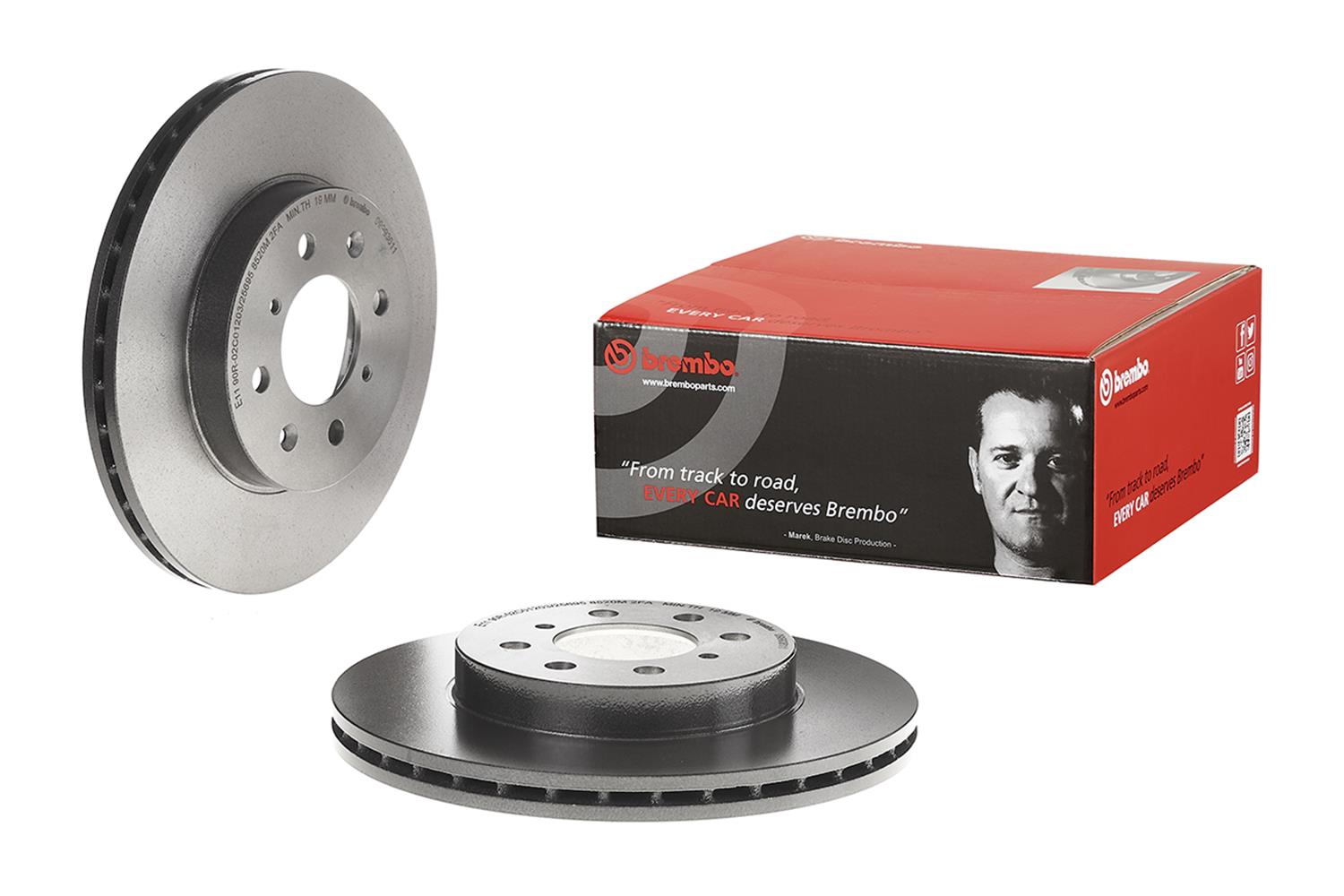 Brembo 09.9936.11 Brembo Prime UV Coated Brake Rotors | Summit Racing