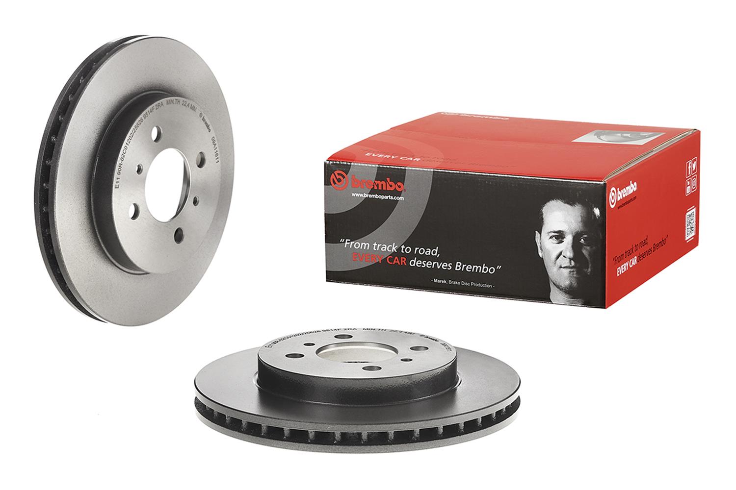 Brembo 09.A116.11 Brembo Premium UV Coated Brake Rotors | Summit Racing