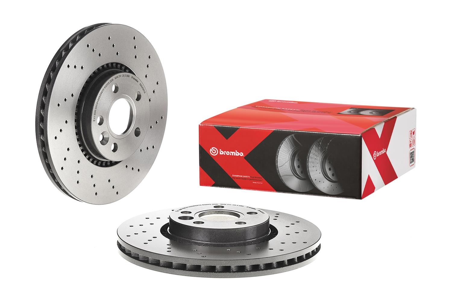 Brembo 09.A426.1X Brembo Premium UV Coated Brake Rotors | Summit  