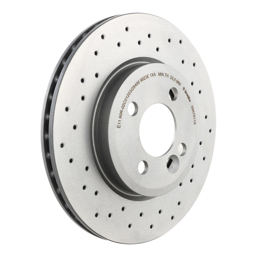 Brembo 09.A761.1X Brembo Xtra Drilled Performance Rotors | Summit