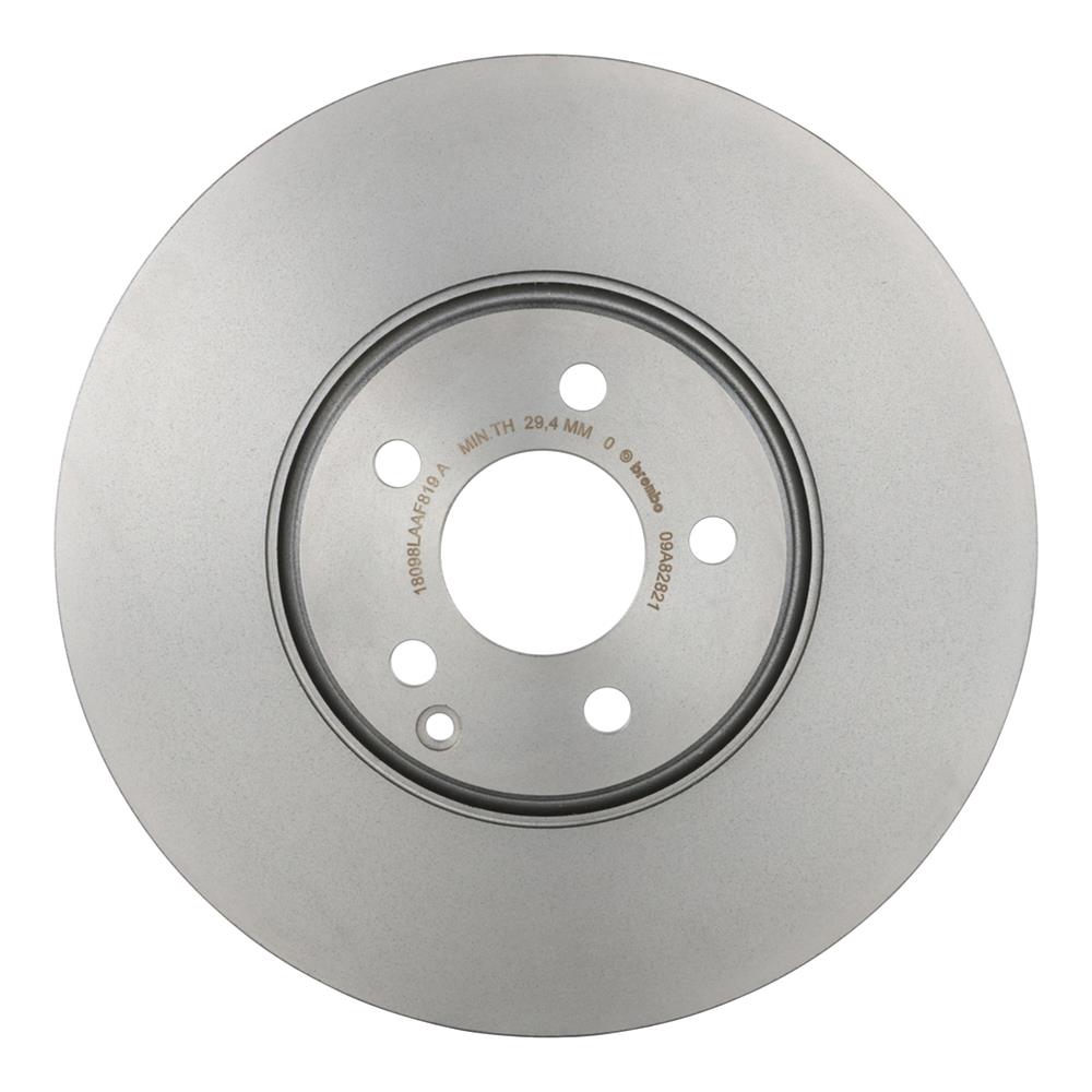 Brembo Premium UV Coated Brake Rotors 09.A828.21 Rotor, Brembo, Vented, Solid Surface, 12.99 in. Diameter, Iron, UV-Coated, Mercedes-Benz, Each thumbnail 3
