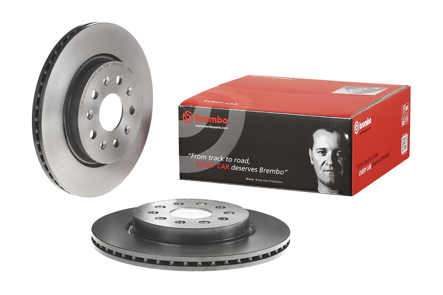 Brembo 09.A972.11 Brembo Prime UV Coated Brake Rotors Summit Racing