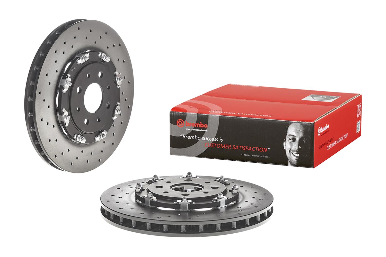 Brembo 09.B085.13 Brembo Premium UV Coated Brake Rotors | Summit Racing