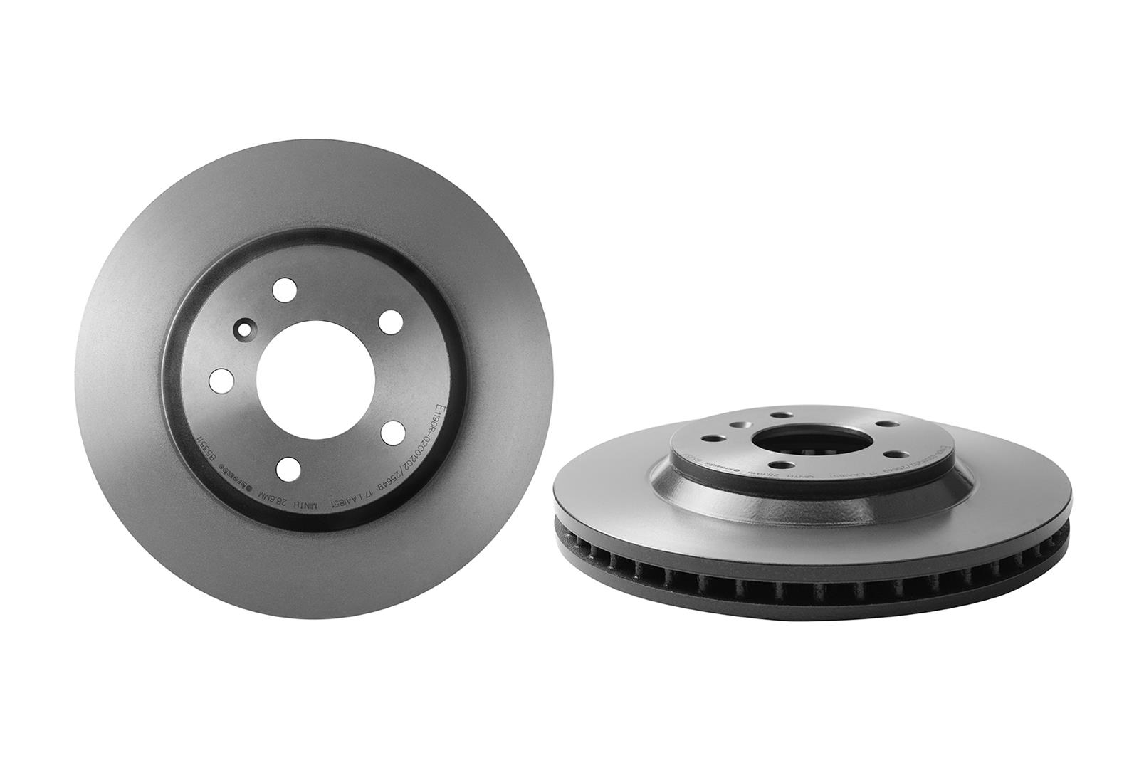 Brembo 09.B535.11 Brembo Premium UV Coated Brake Rotors Summit Racing