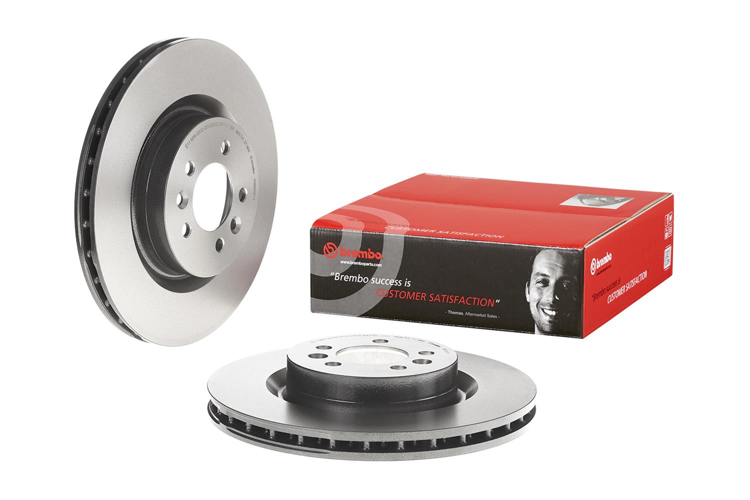 Brembo 09.B858.11 Brembo Prime UV Coated Brake Rotors | Summit Racing