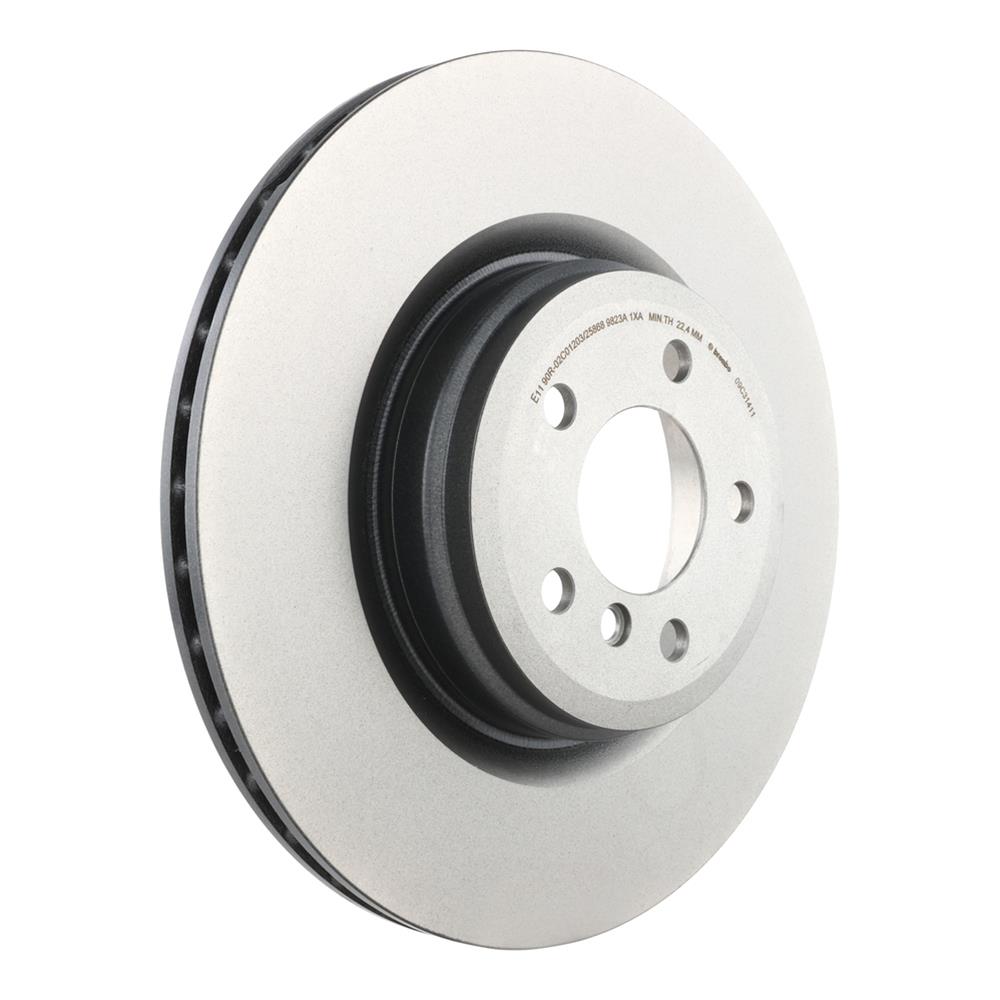 Brembo Prime UV Coated Brake Rotors 09.C314.11 Rotor, Brembo, Vented, Solid Surface, 14.57 in. Diameter, Iron, UV-Coated, BMW, Each thumbnail 5