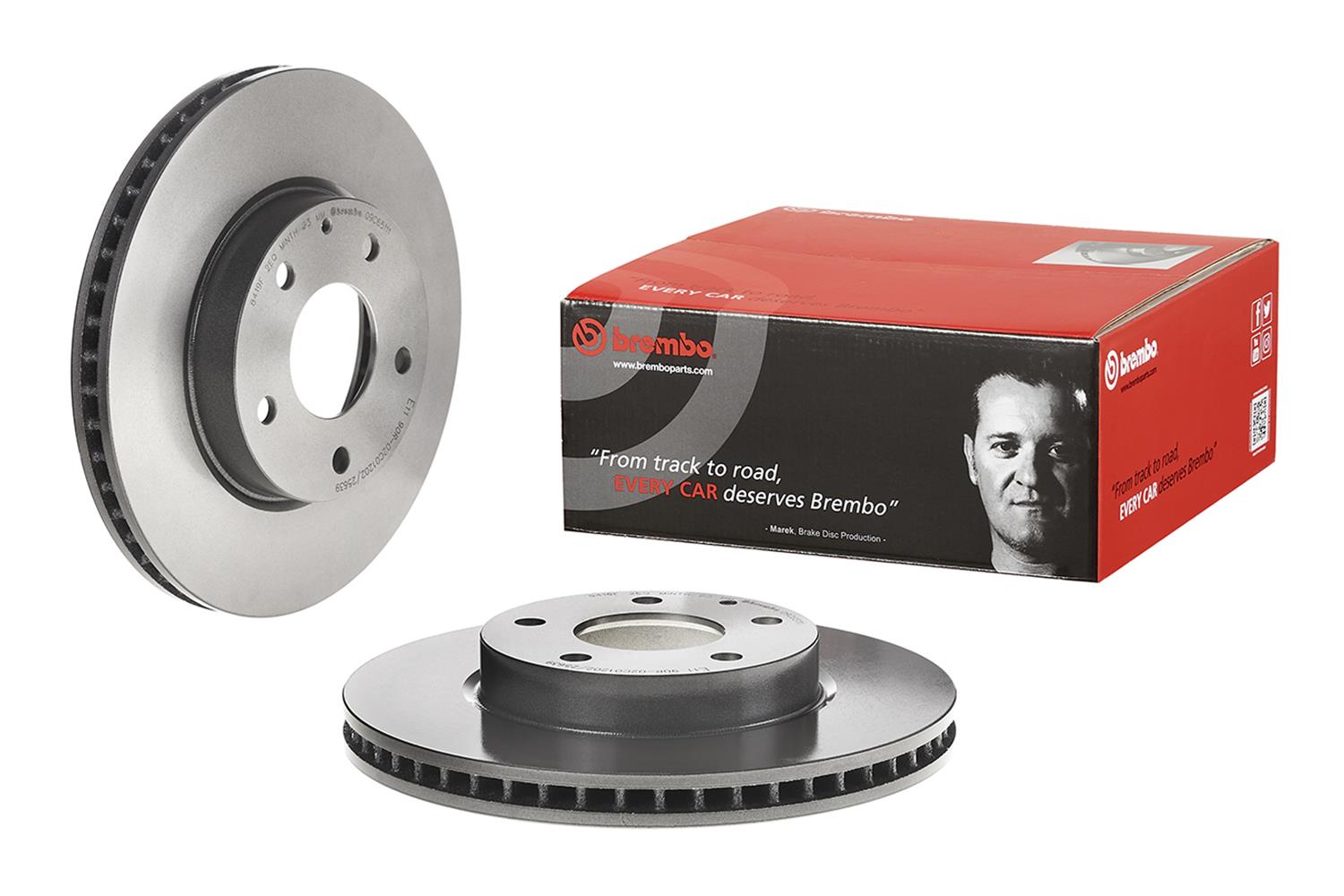 Brembo 09.C651.11 Brembo Premium UV Coated Brake Rotors Summit Racing