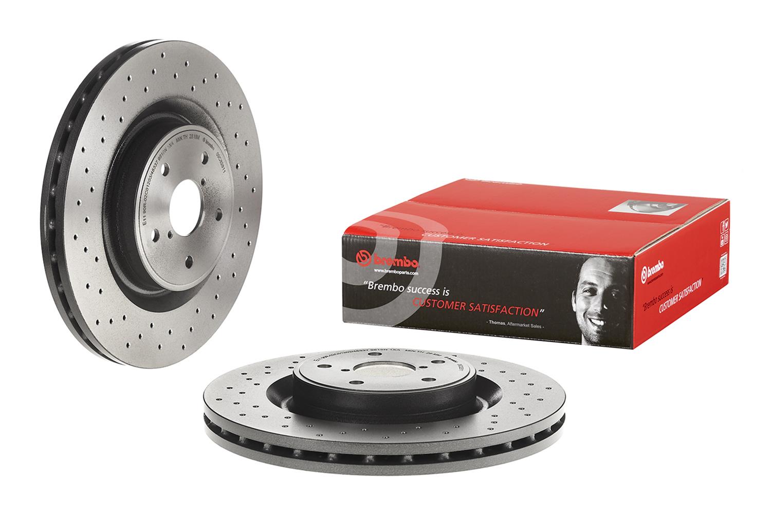 Coated brake discs