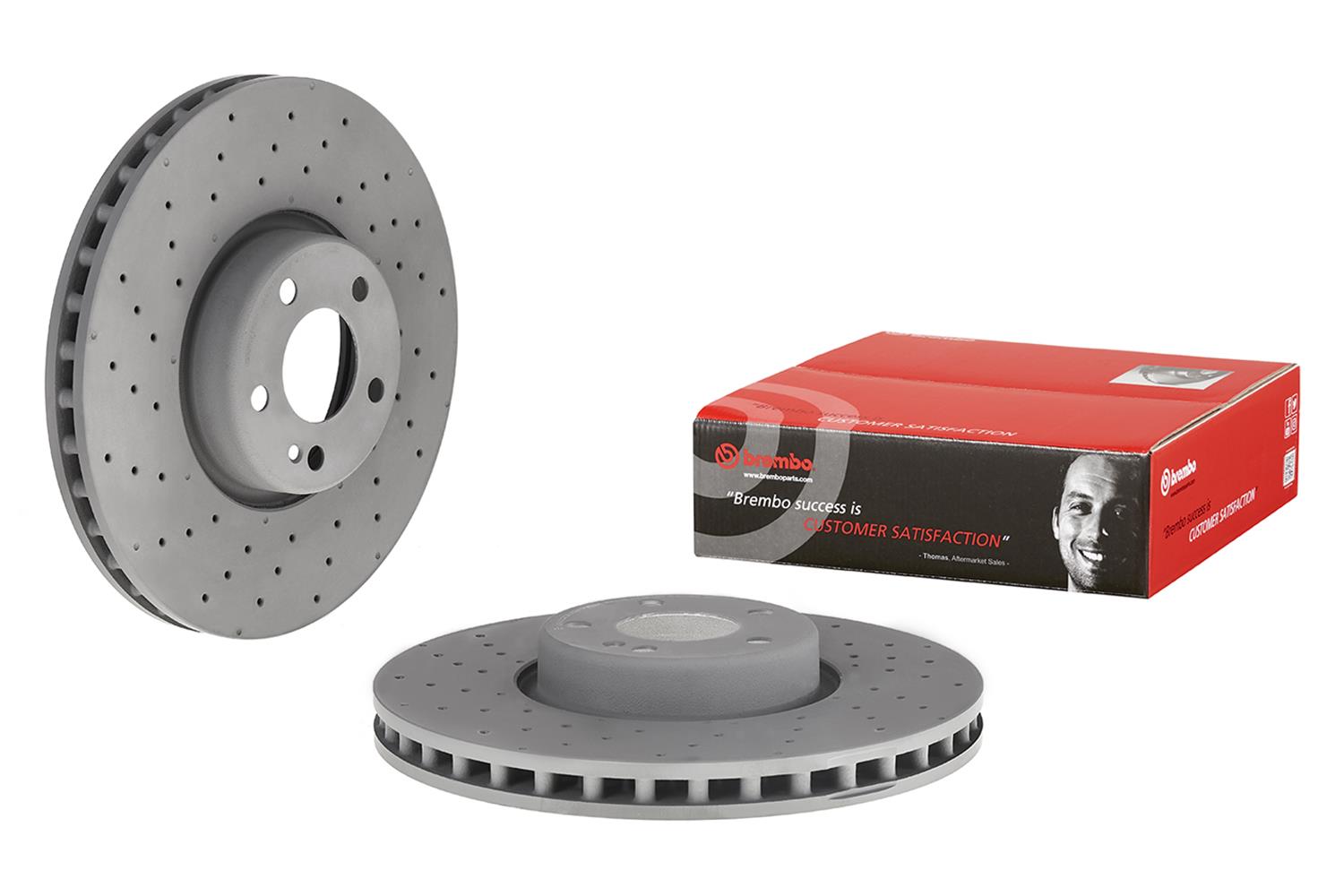 Brembo 09.D529.23 Brembo Prime UV Coated Composite Rotors | Summit