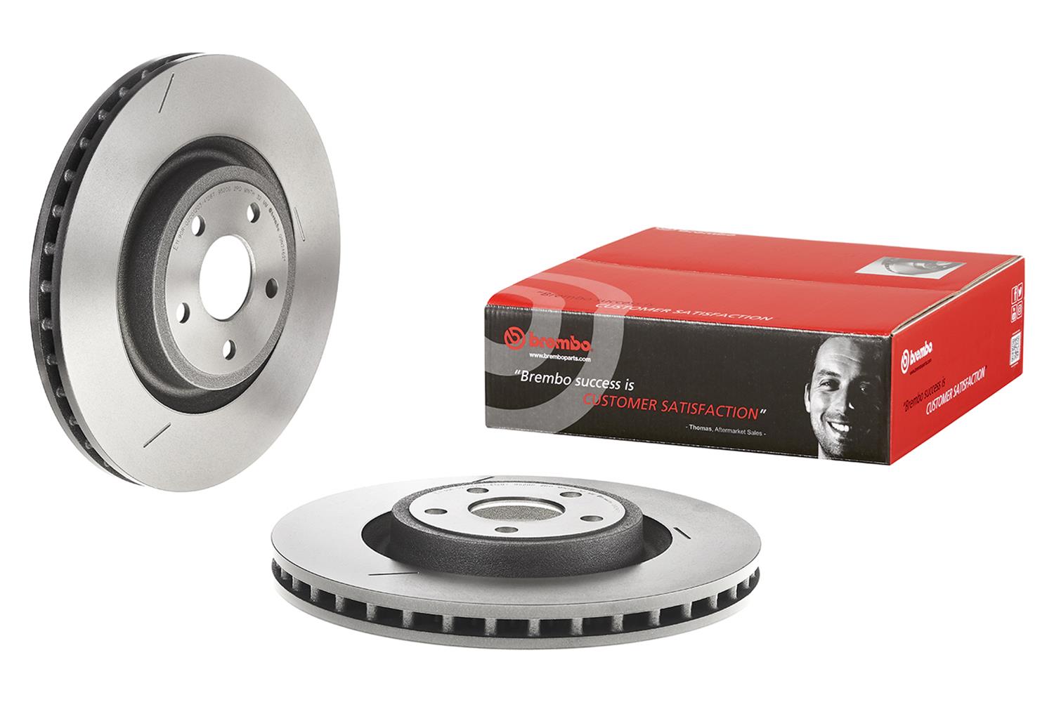 Brembo 09.N246.21 Brembo Premium UV Coated Brake Rotors Summit Racing
