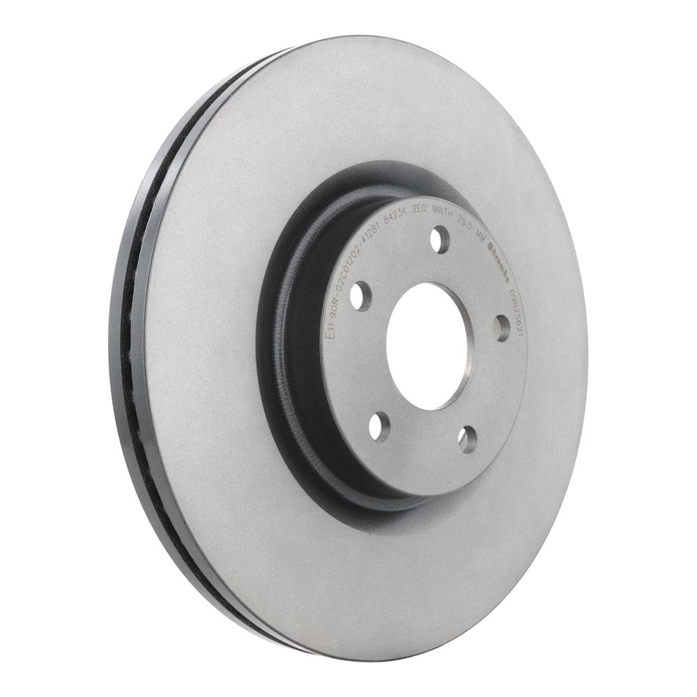 Brembo Prime UV Coated Brake Rotors for 2013-2020 FUSION, 2013-2016 MKZ - 09.N256.21 Rotor, Brembo, Vented, Solid Surface, 12.44 in. Diameter, Iron, UV-Coated, Ford, Each thumbnail 4