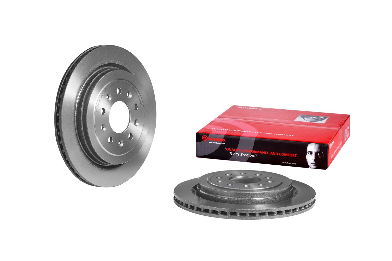 Brembo 09.N286.21 Brembo Premium UV Coated Brake Rotors Summit Racing