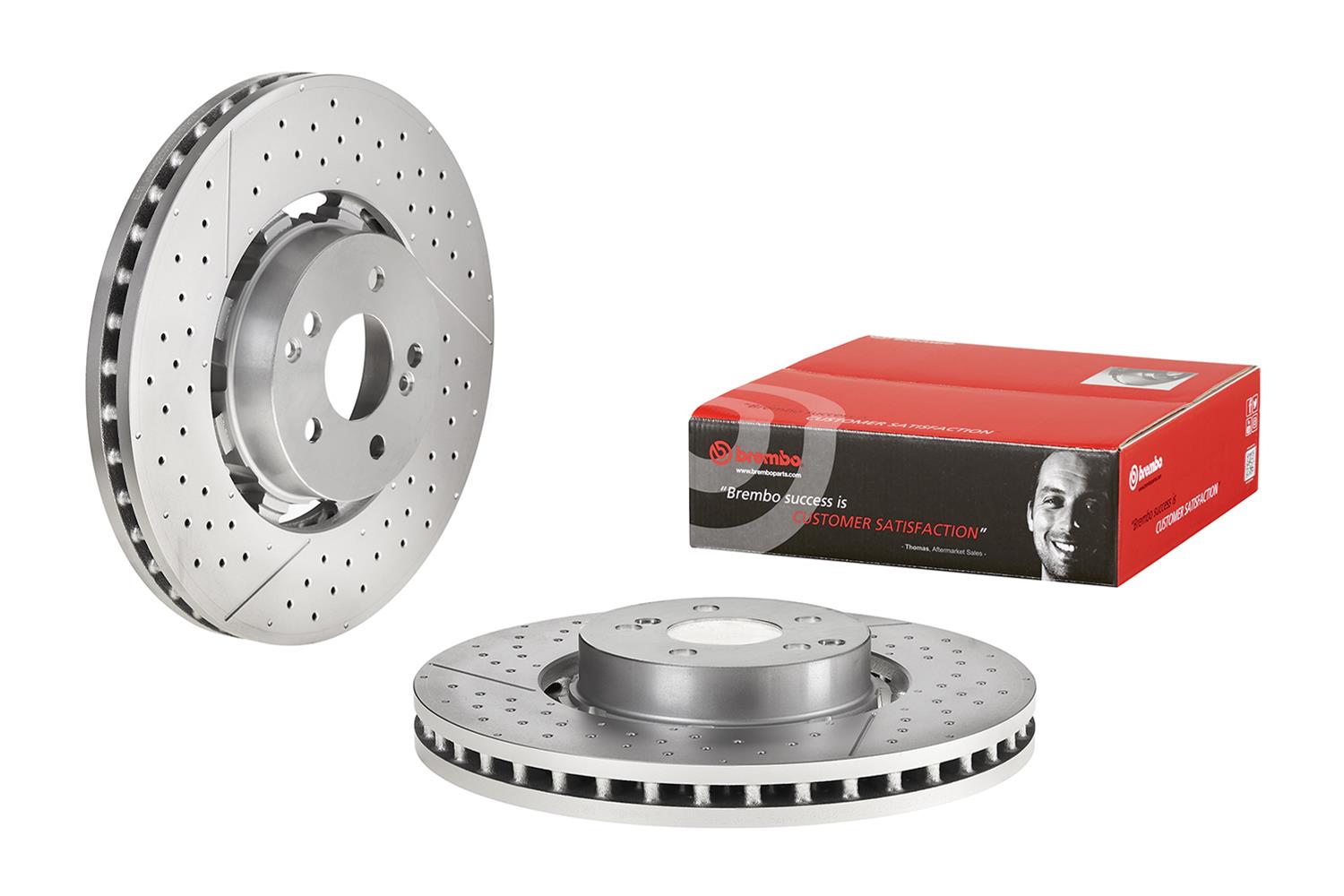 Brembo 09.A945.33 Brembo Prime UV Coated Composite Rotors | Summit