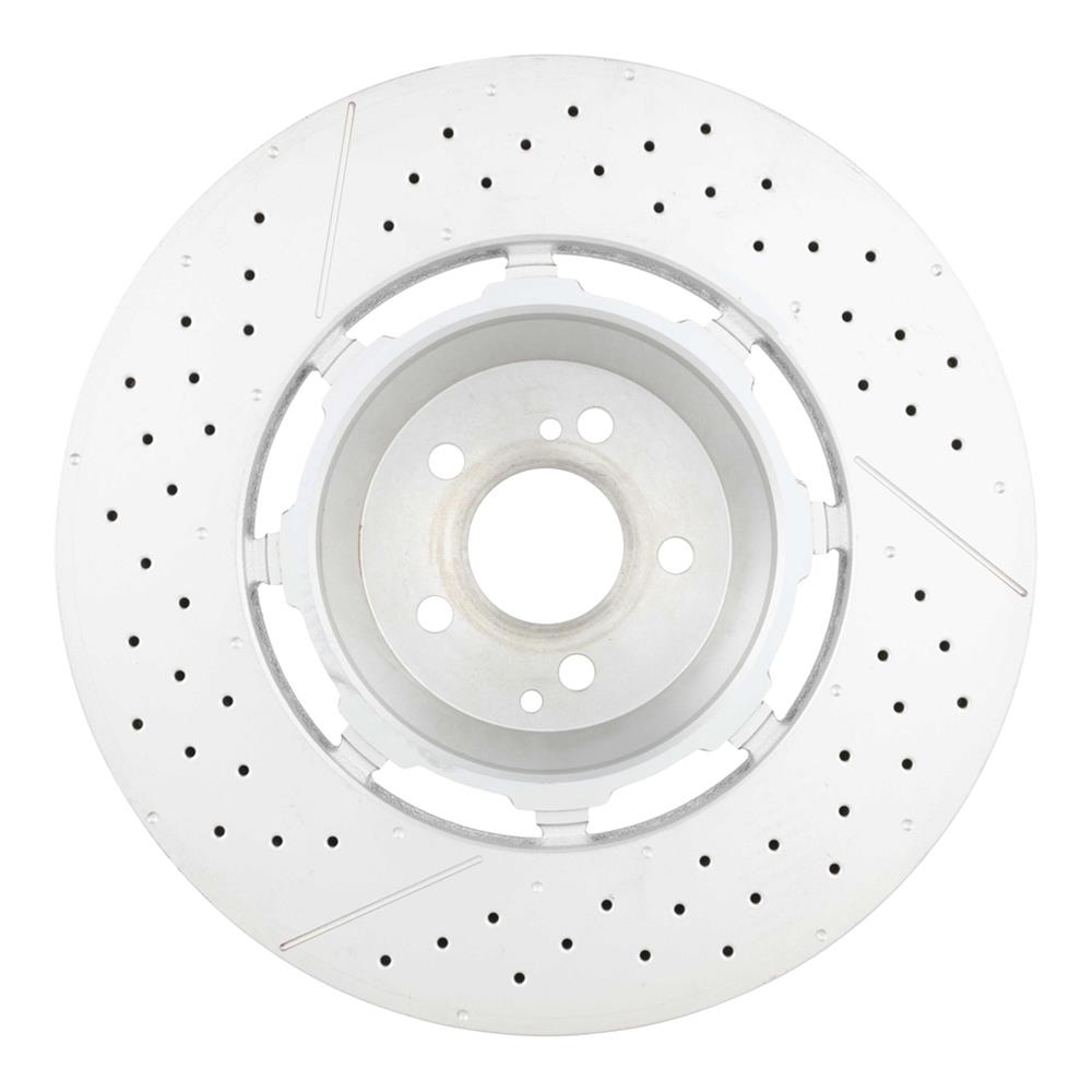 Brembo Premium UV Coated Brake Rotors 09B84833 Rotors, Coated, Solid Surface, 15.35 in. O.D., Iron, UV-coated, Front, Mercedes-Benz, Each thumbnail 5