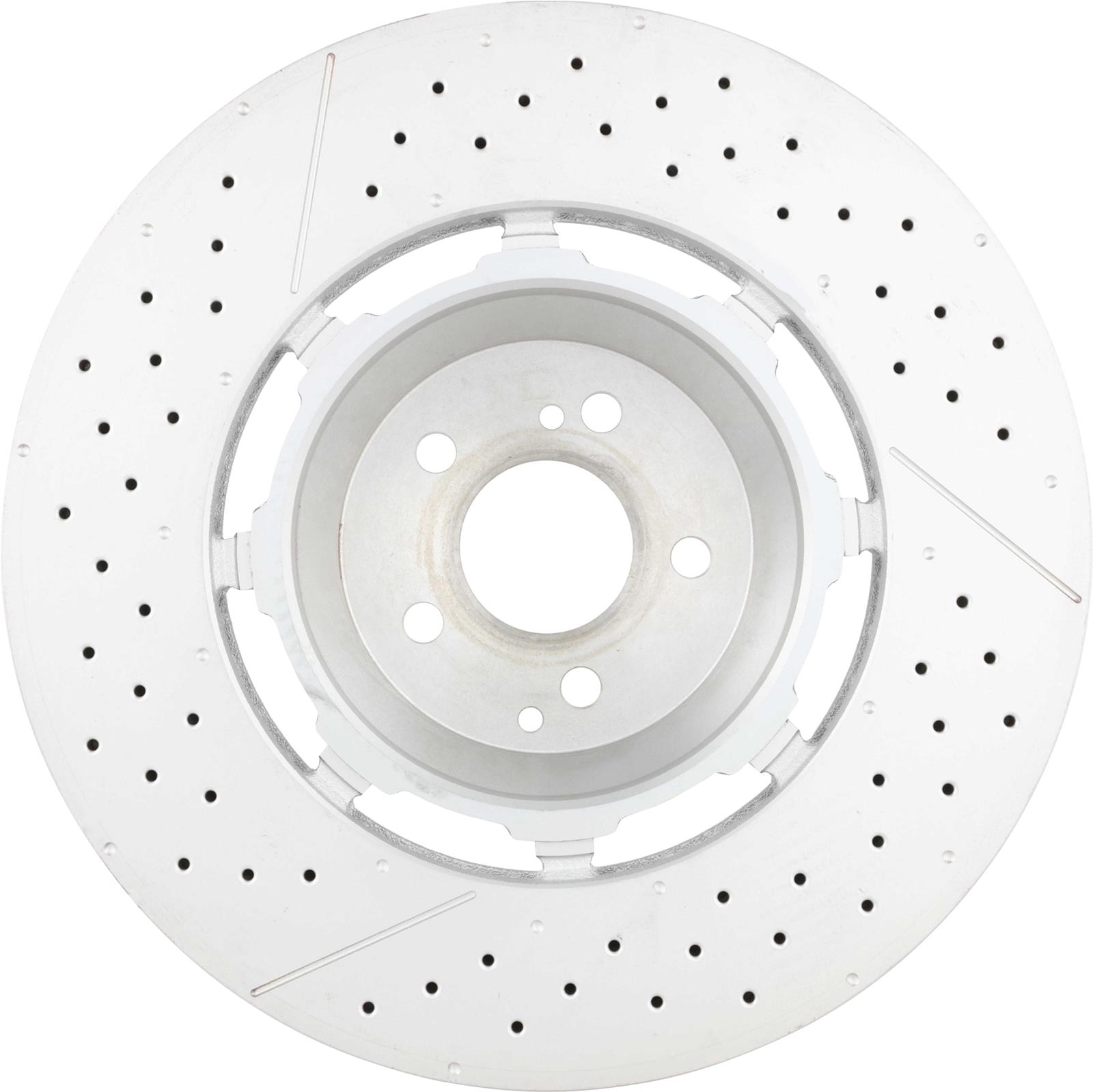 Brembo Premium UV Coated Brake Rotors 09B84833 Rotors, Coated, Solid Surface, 15.35 in. O.D., Iron, UV-coated, Front, Mercedes-Benz, Each thumbnail 8