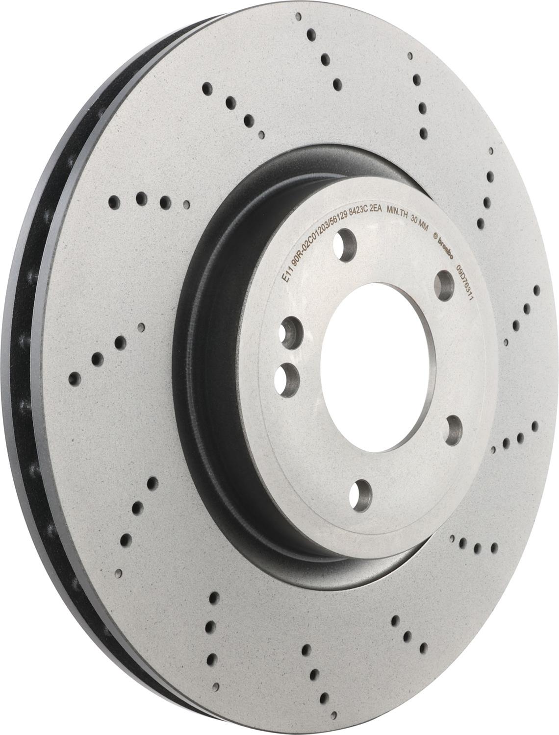 Brembo 09.D763.11 Brembo Prime UV Coated Brake Rotors | Summit Racing