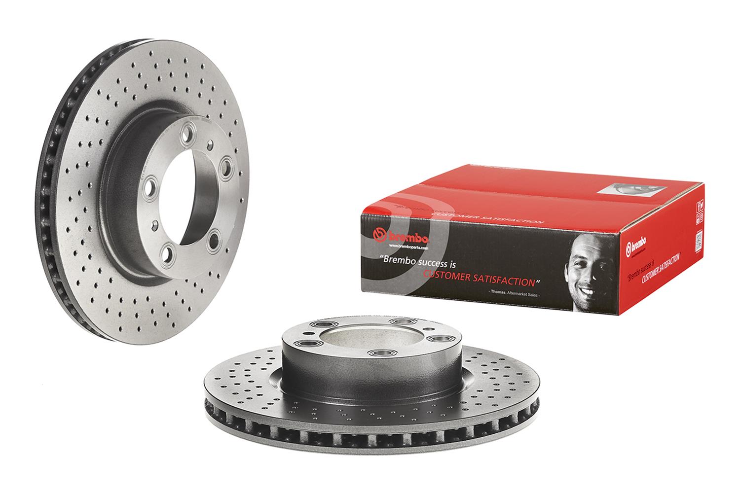 Brembo 09.D805.11 Brembo Prime UV Coated Brake Rotors | Summit Racing
