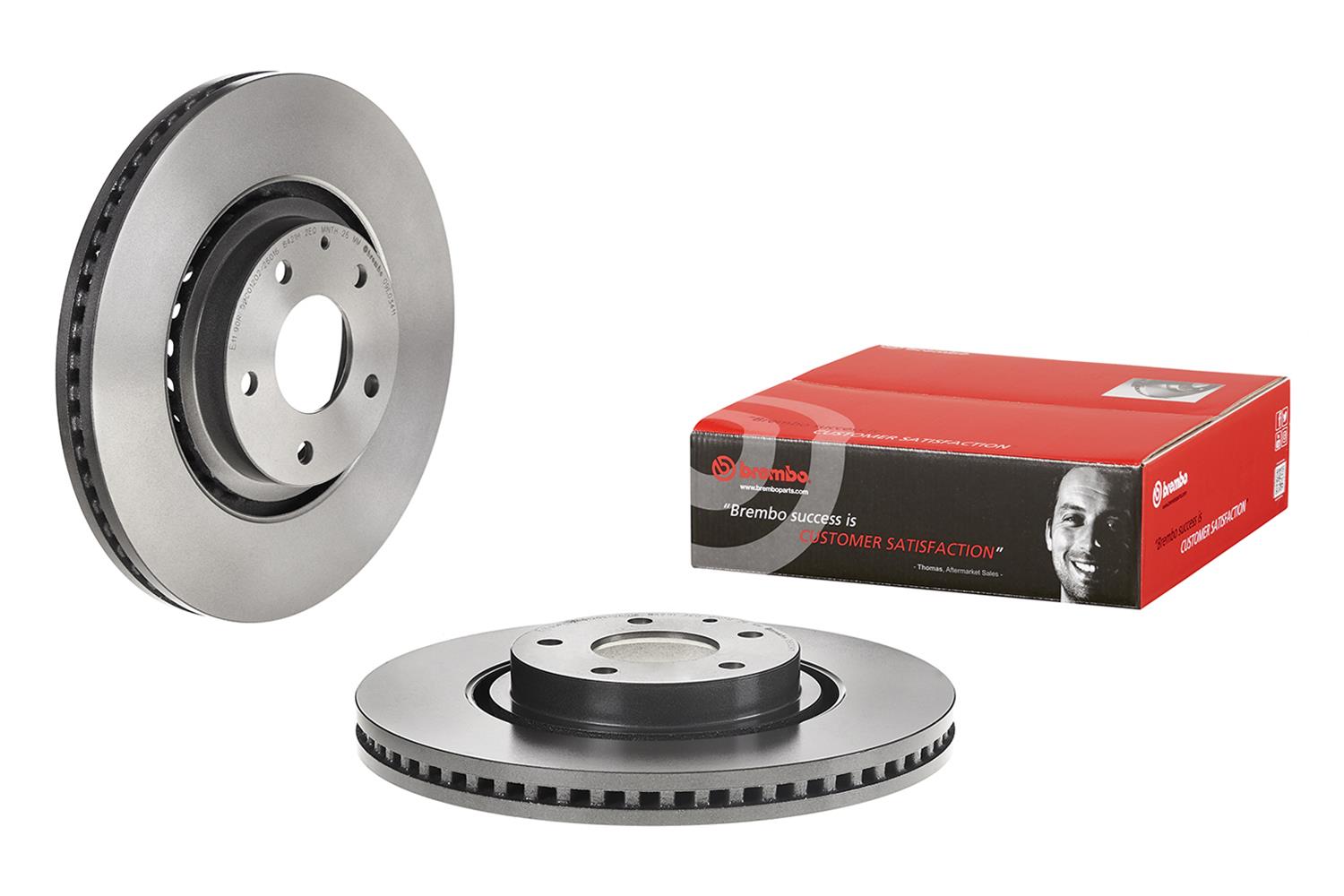 Brembo 09.E034.11 Brembo Prime UV Coated Brake Rotors | Summit Racing