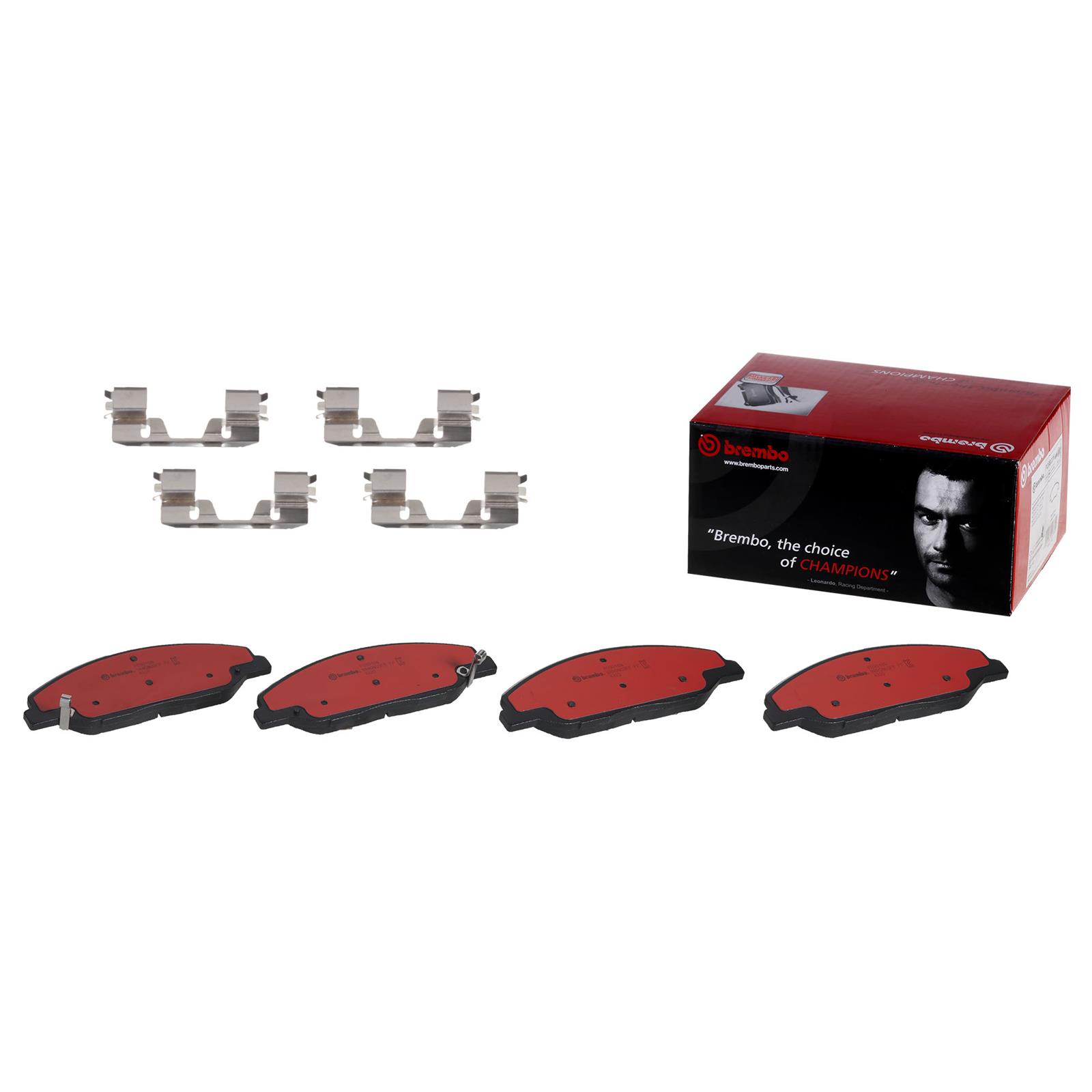 Brembo NAO Ceramic Brake Pads P09016N Pads, NOA Ceramic, Cadillac, Front, Set