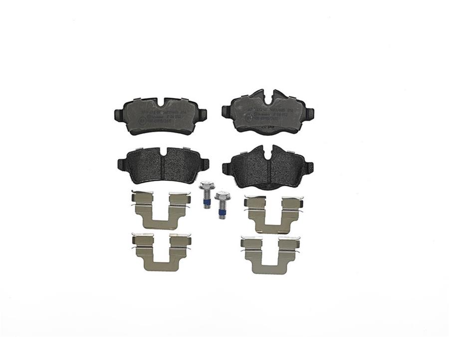 Brembo Low-Met Brake Pads P06052 Pads, Low-Met, Semi-Metallic, Mini, Rear, Set thumbnail 4