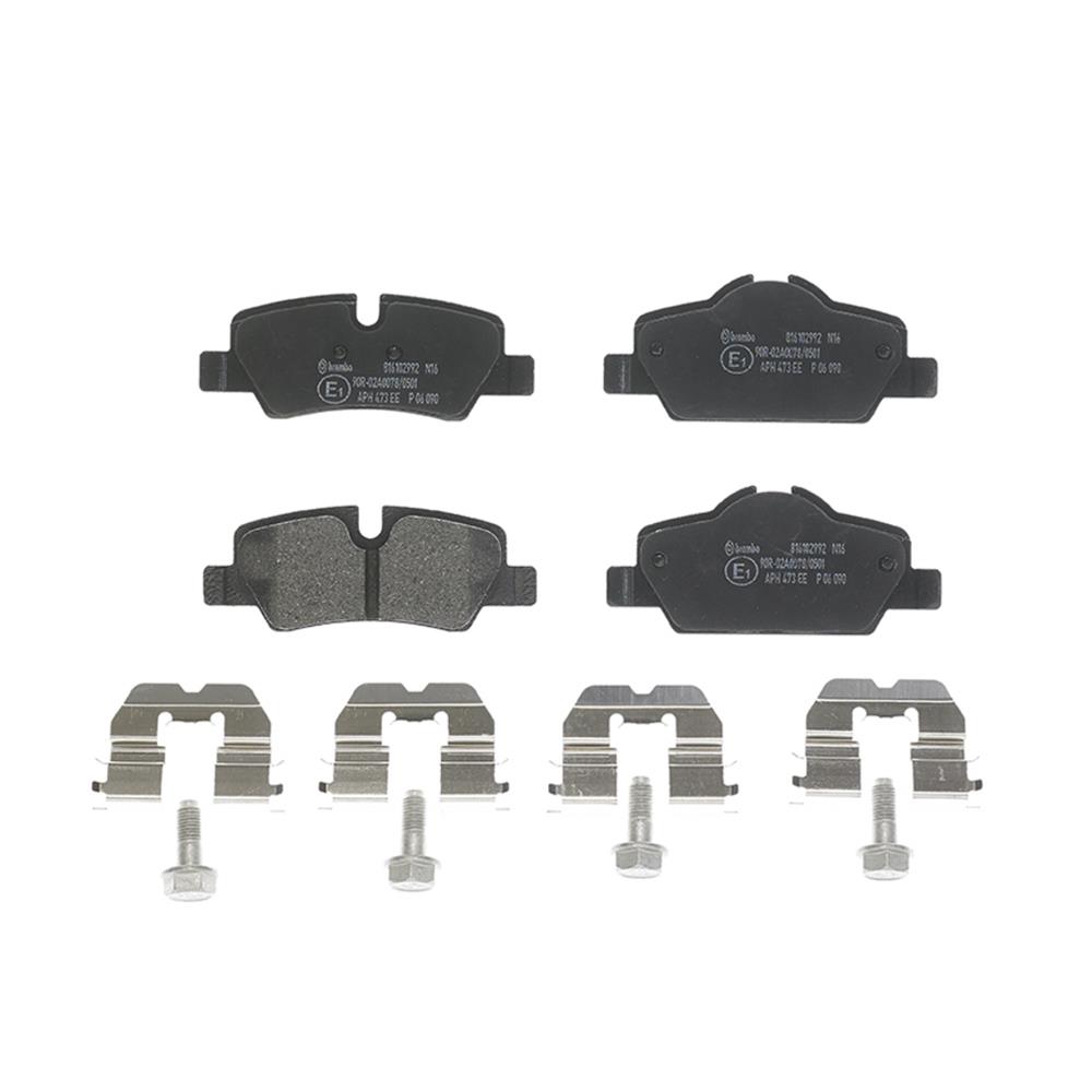 Brembo Low-Met Brake Pads P06090 Pads, Low-Met, Semi-Metallic, Mini, Rear, Set thumbnail 3