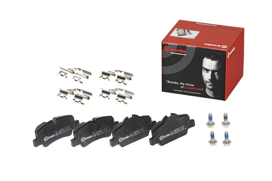Brembo Low-Met Brake Pads P06090 Pads, Low-Met, Semi-Metallic, Mini, Rear, Set thumbnail 6