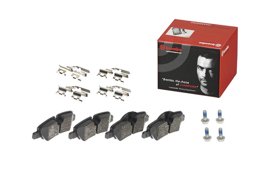 Brembo Low-Met Brake Pads P06090 Pads, Low-Met, Semi-Metallic, Mini, Rear, Set thumbnail 5