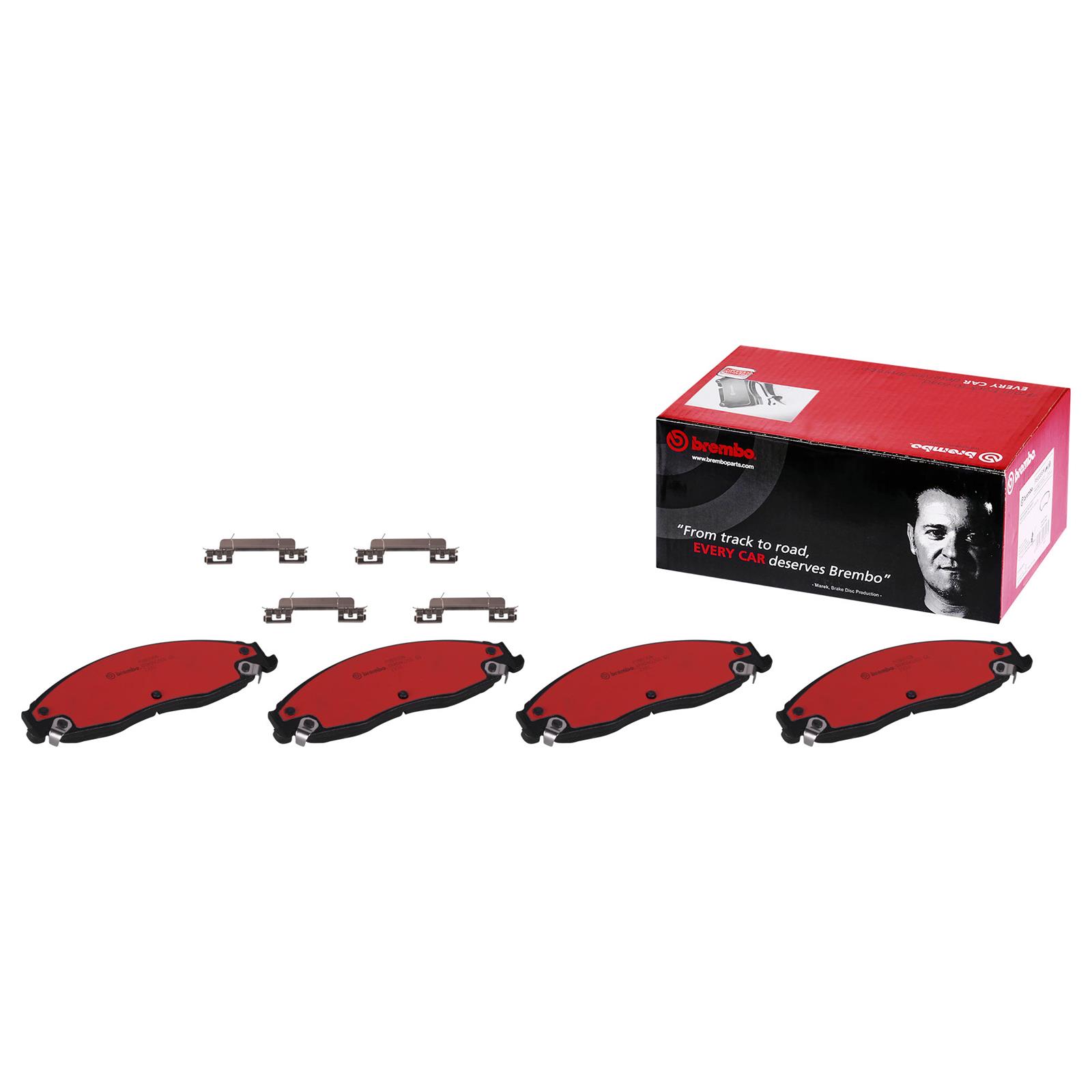Brembo NAO Ceramic Brake Pads P09006N Pads, NOA Ceramic, Cadillac, Front, Set