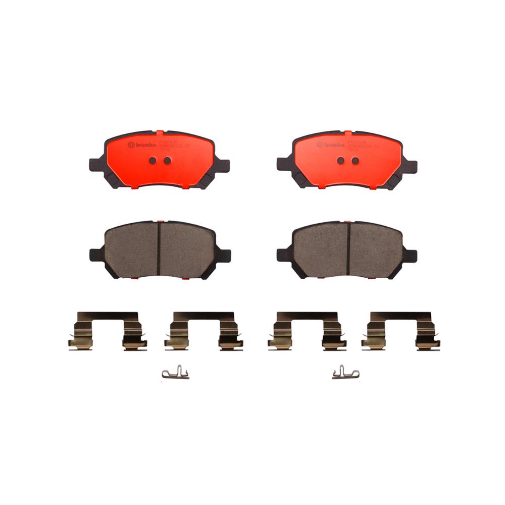 Brembo NAO Ceramic Brake Pads P10043N Pads, NOA Ceramic, Chevrolet, Pontiac, Saturn, Front, Set