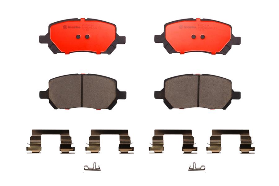 Brembo NAO Ceramic Brake Pads P10043N Pads, NOA Ceramic, Chevrolet, Pontiac, Saturn, Front, Set thumbnail 2
