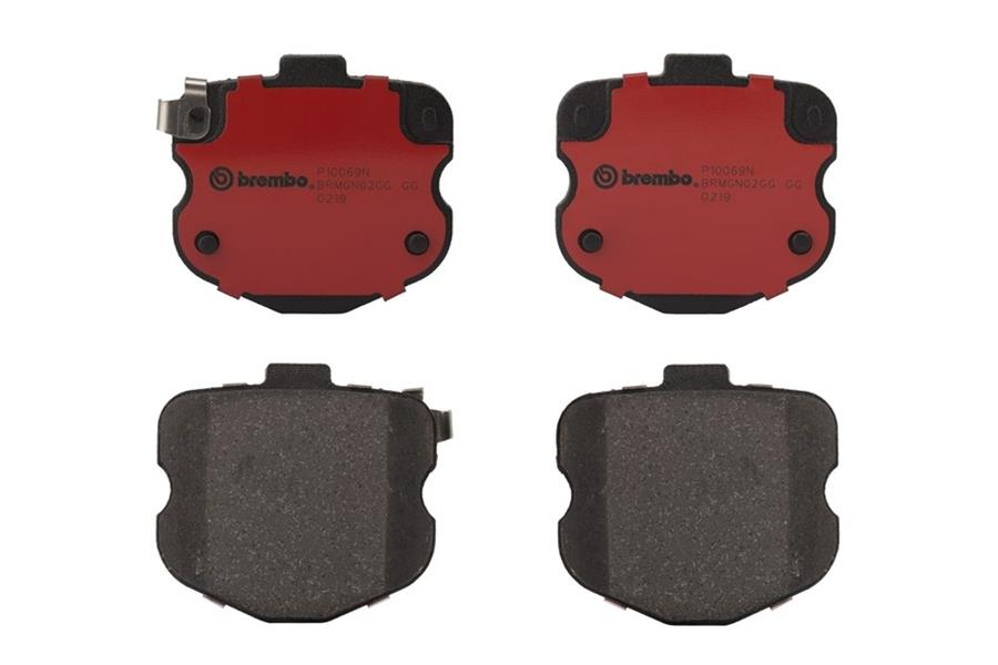 Brembo NAO Ceramic Brake Pads P10069N Pads, NOA Ceramic, Chevrolet, Front, Set thumbnail 2